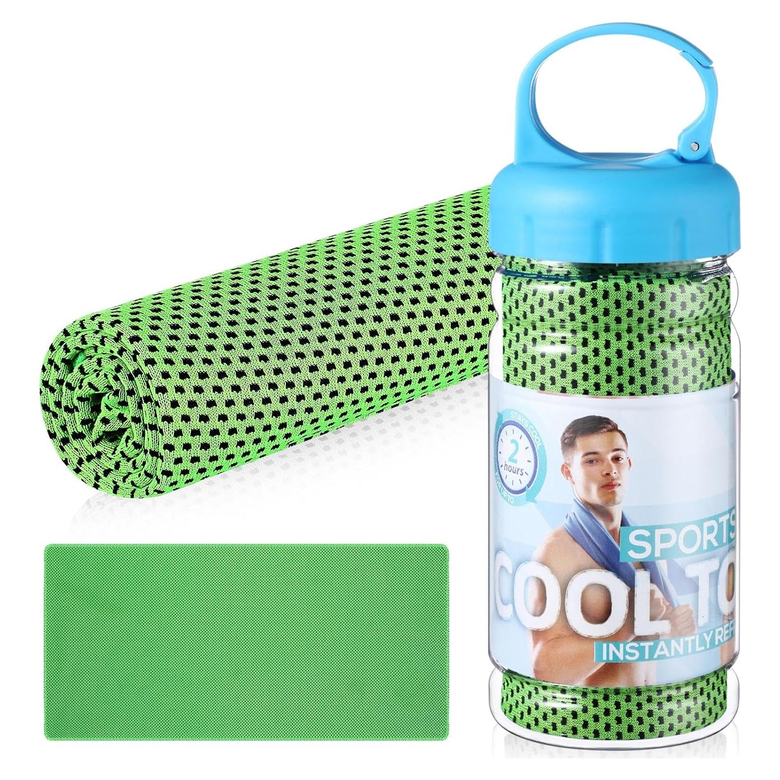 Toalla Enfriadora de Microfibra Hosuly 81 x 30 cm Verde Brillante