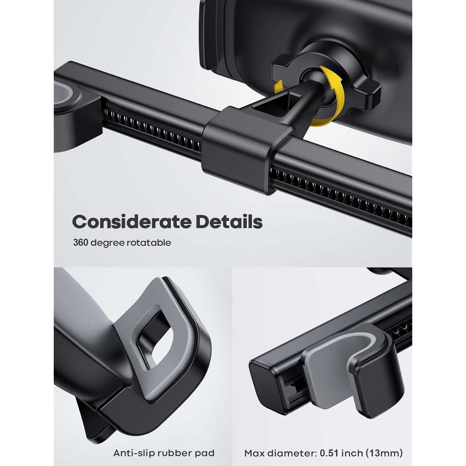 Soporte para Tableta Lamicall CH05 Negro para Reposacabezas