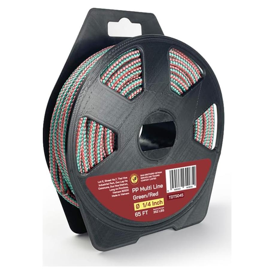 Cuerda Táctica de Paracord 6 mm x 20 m GOLDEN COCK Verde/Rojo
