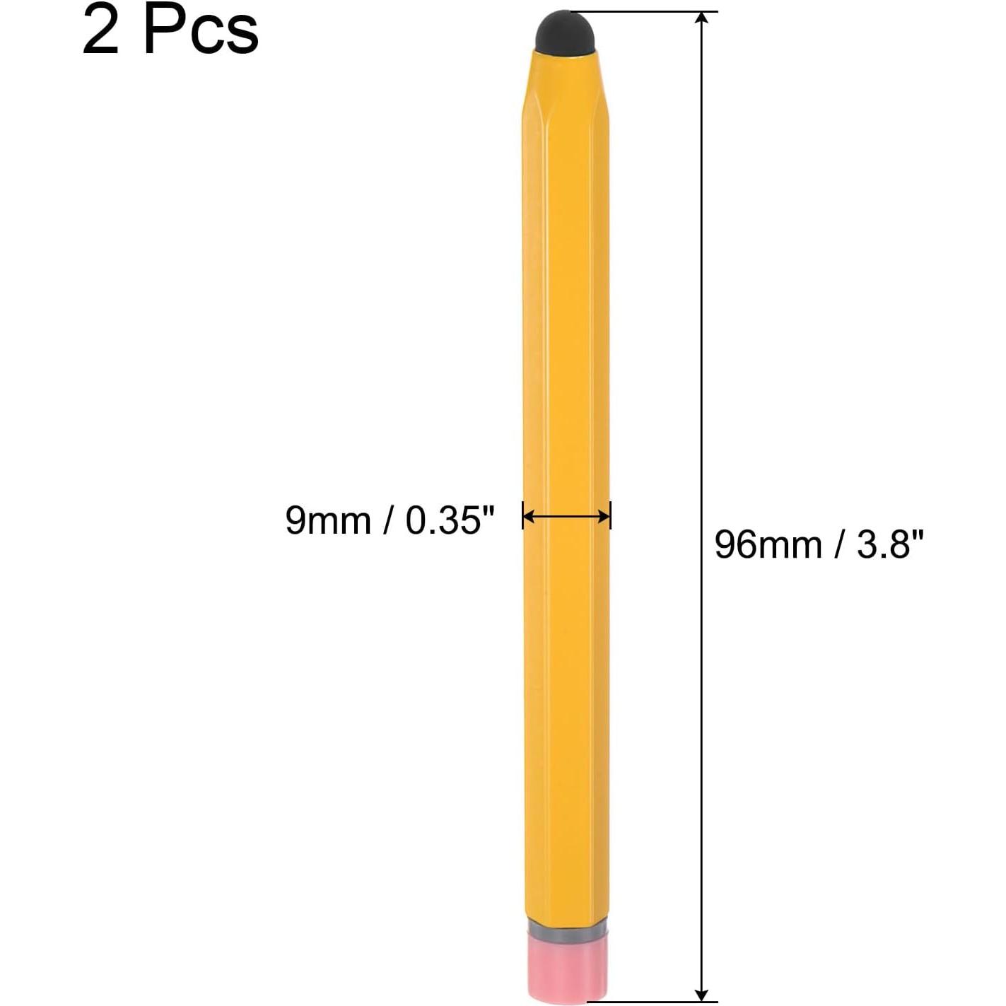 Lápices Stylus MECCANIXITY 2pcs para Pantallas Táctiles 9.65 cm Amarillo