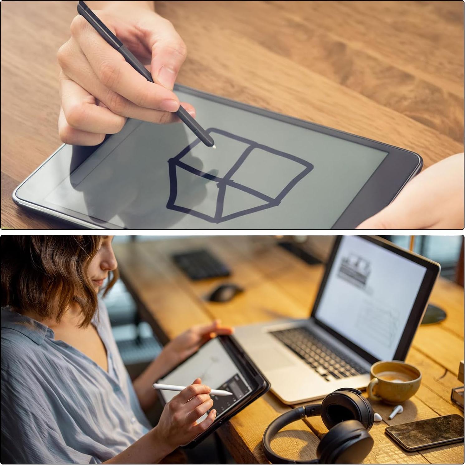 Lápices Stylus MECCANIXITY 2pcs para Pantallas Táctiles 9.65 cm Amarillo