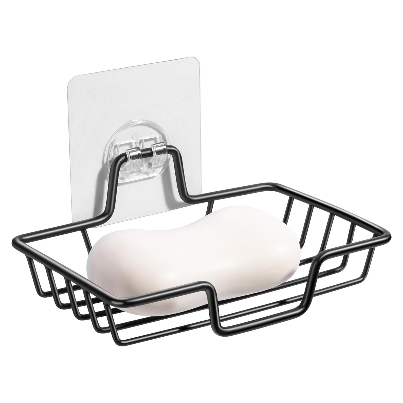 Soporte de Jabón Rainspire Negro Acero Inoxidable 304 para Ducha