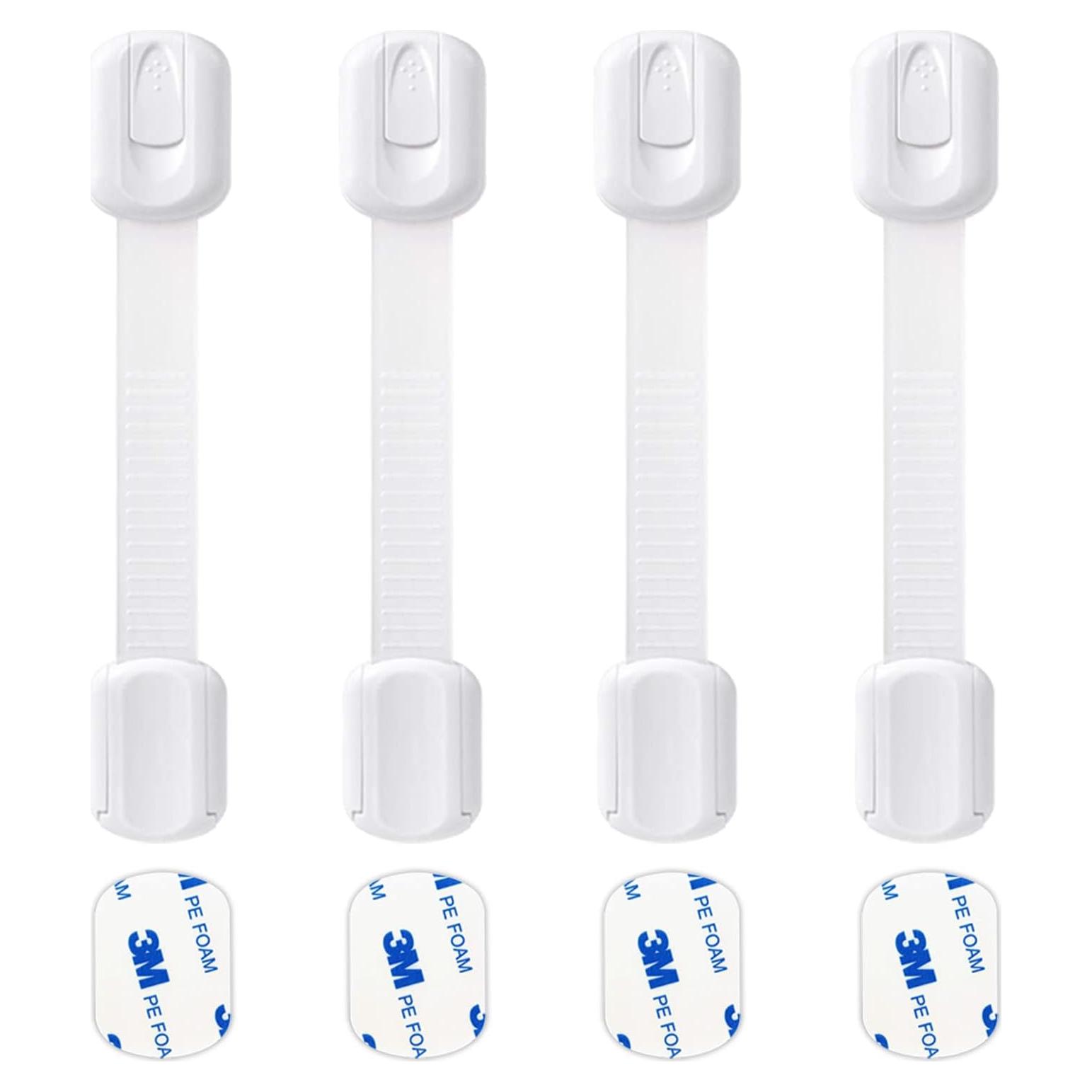 Cerraduras de Seguridad para Gabinetes Socub 4 Pack - Ajustables