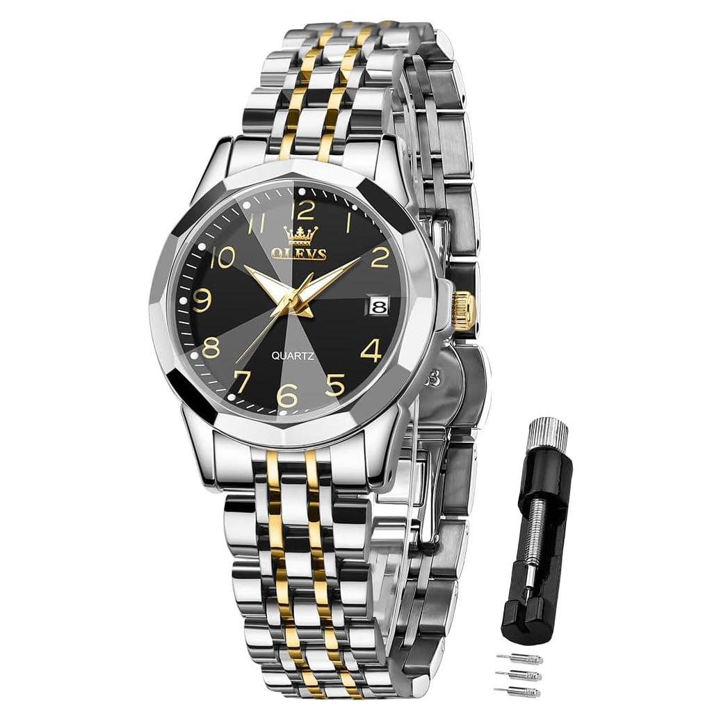 Reloj OLEVS para Mujeres Clásico Acero Inoxidable Luminiscente