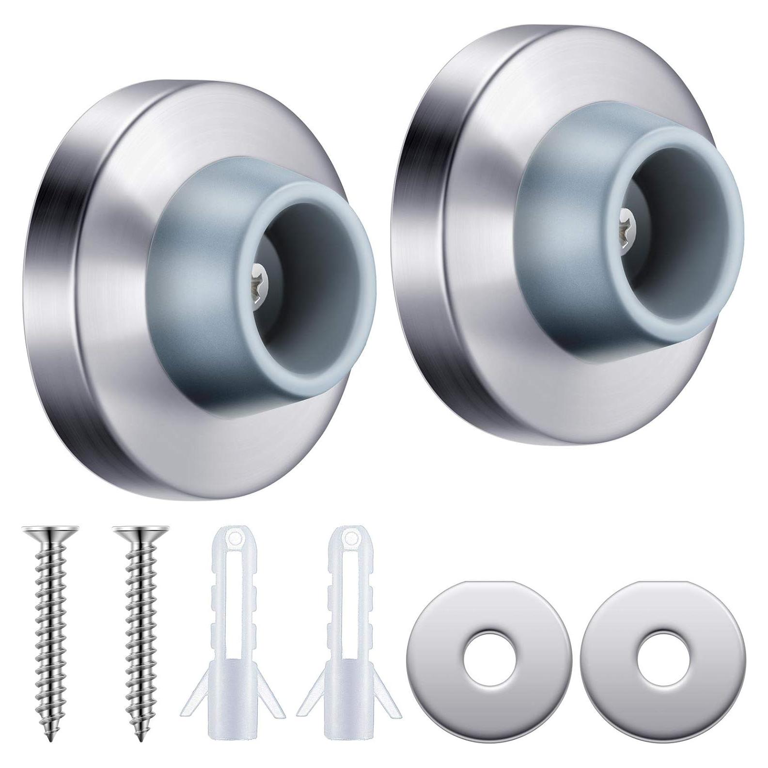 Tope de puerta cóncavo Hotop de acero inoxidable - 2 piezas