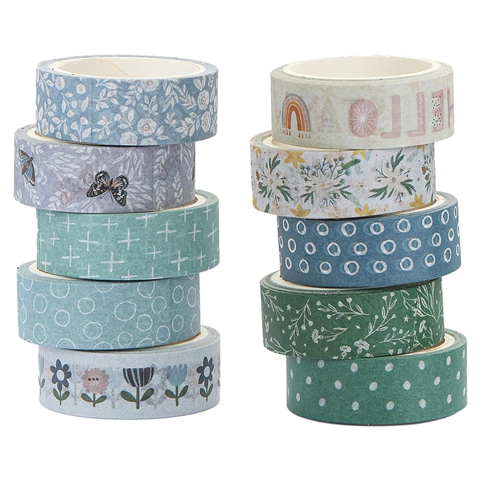 Conjunto de Cinta Washi YUBX Boho 10 Rollos Decorativa 15mm