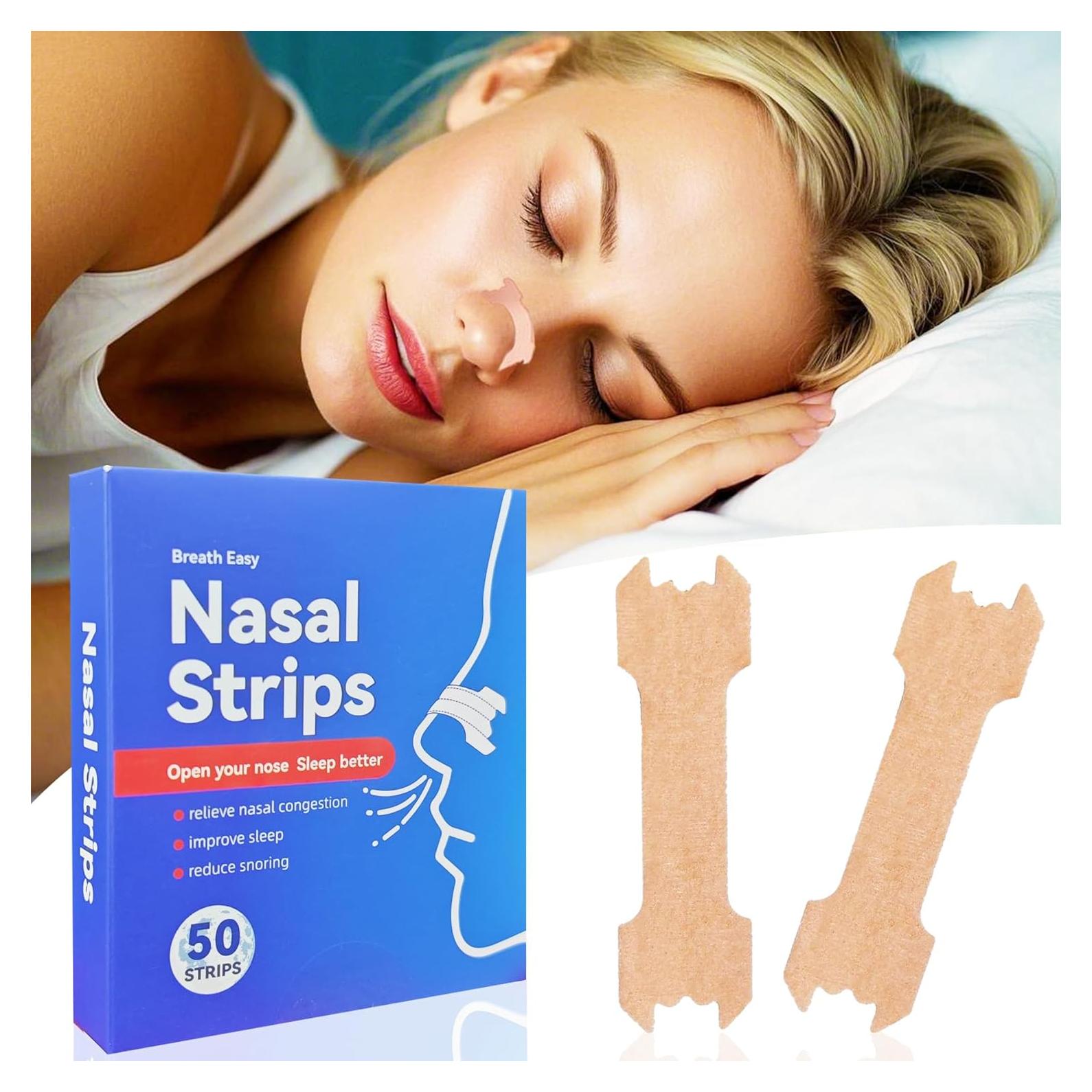 Tiras Nasales Anti Ronquidos Hantskop 50 Pcs - Mejora Sueño