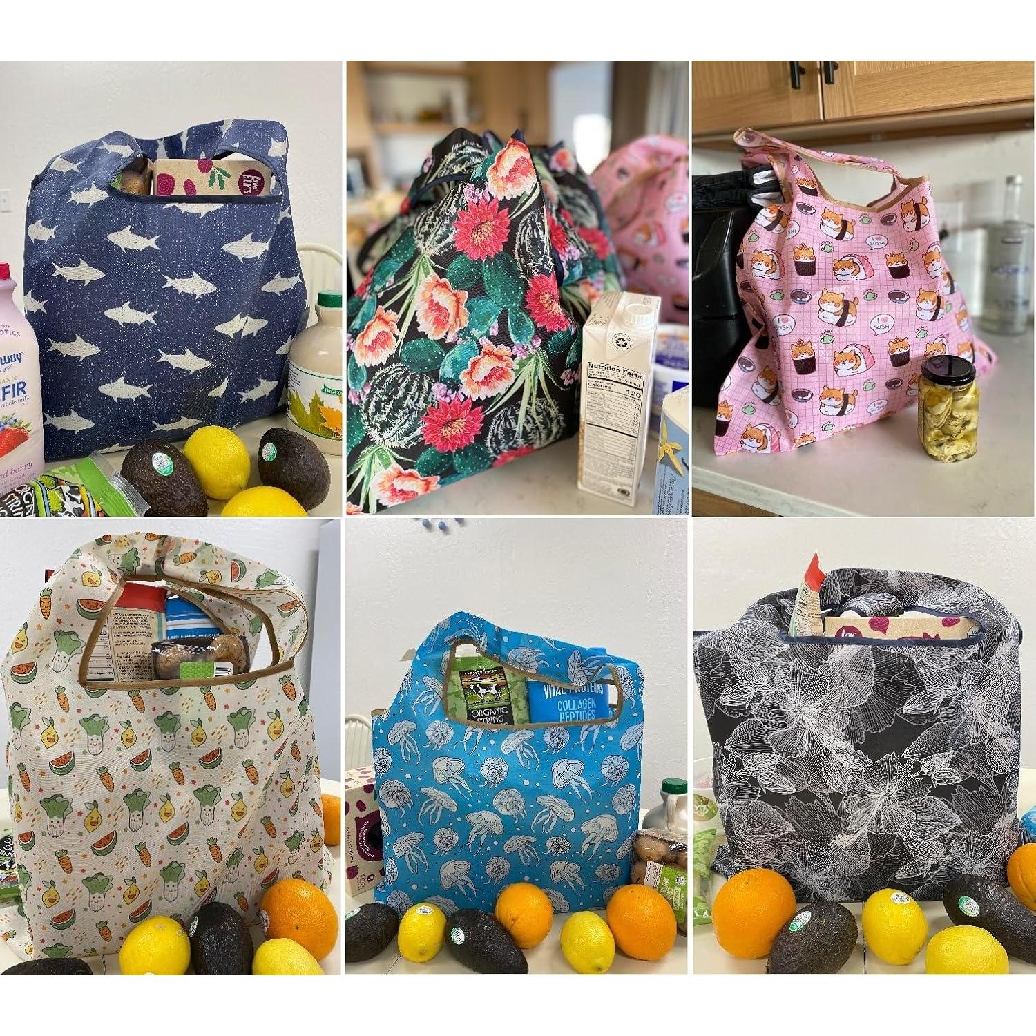 Bolsa de Compras Reutilizable Allydrew Mediana Plegable Set de 2
