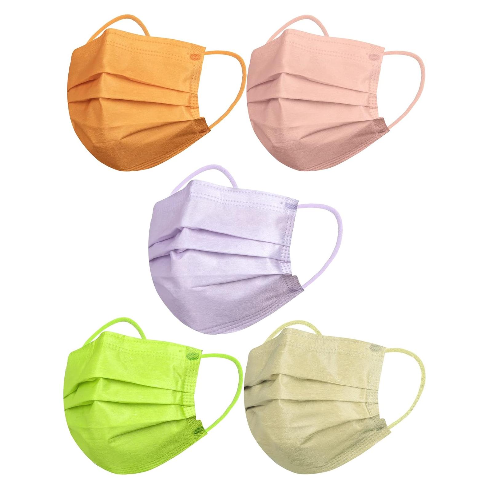 Mascarillas Desechables RITASTAR 50 Pcs 3 Capas Coloridas