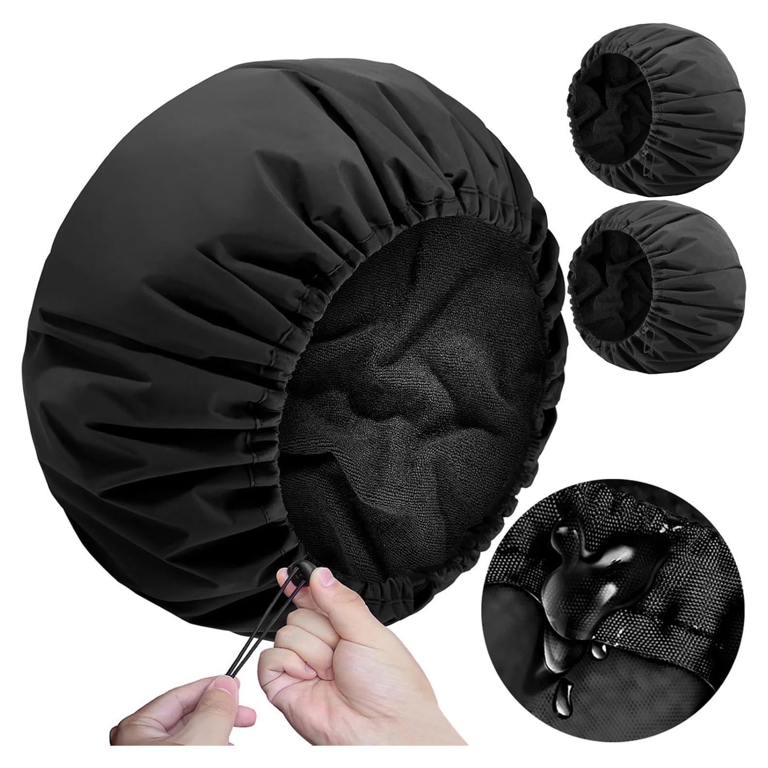 Gorro de Ducha Extra Grande SHEOMERN Impermeable Doble 38 cm