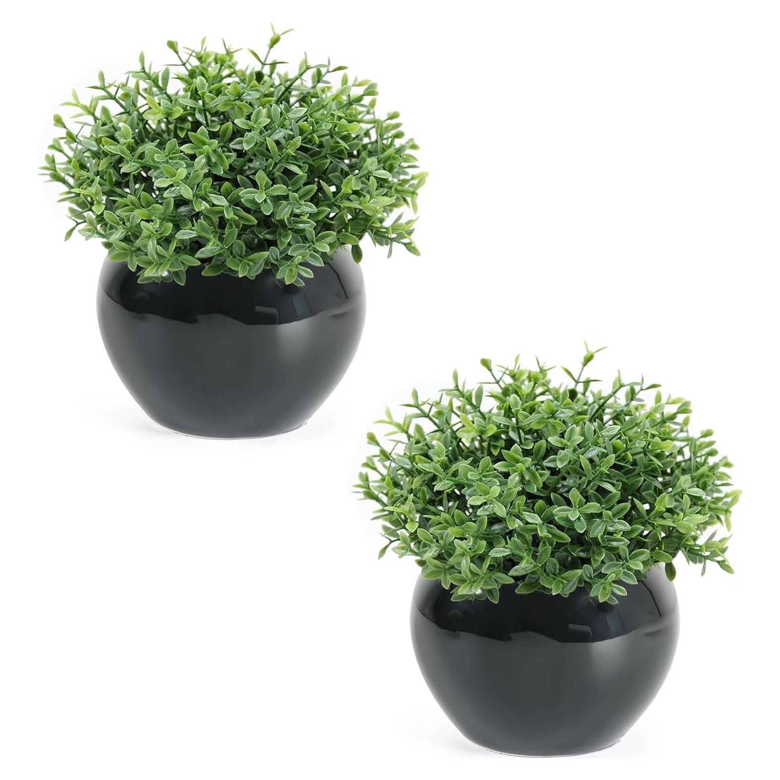 Plantas Artificiales Boxwood Velener - 2 Paquete Decoración Interior