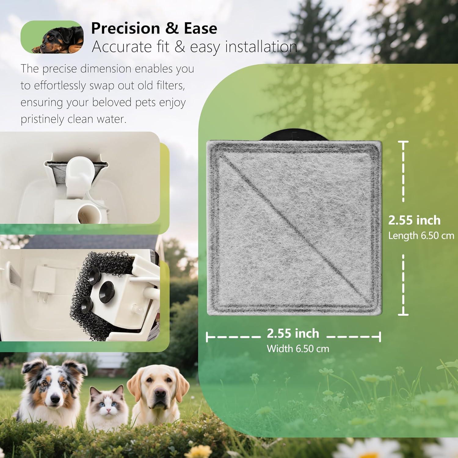Filtro de Carbón para Fuente de Agua para Mascotas TOGGATH - 6 Paquetes