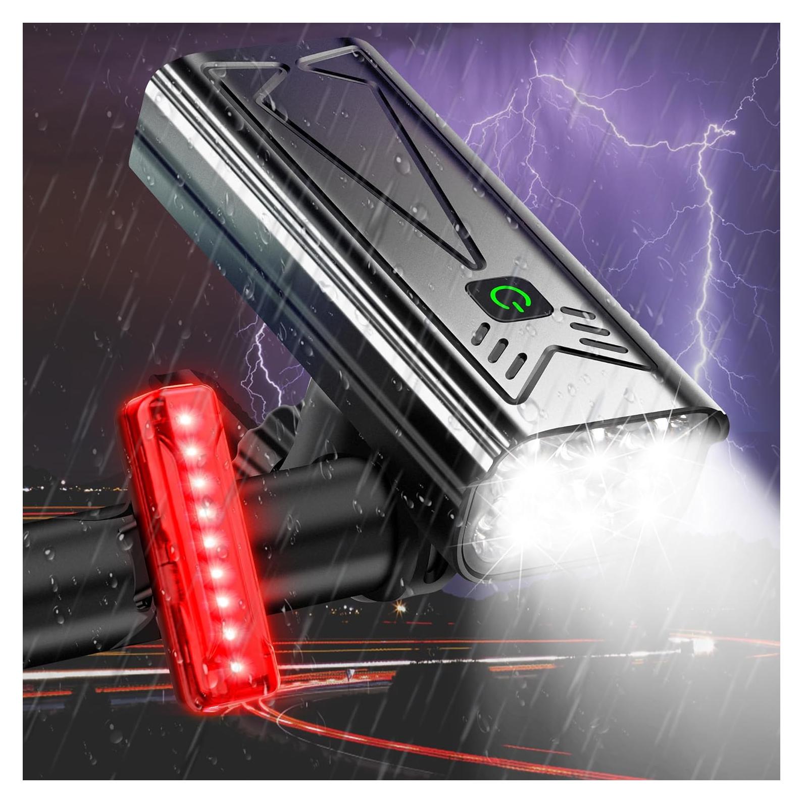 Luces de Bicicleta iKirkLiten KX6A02 9000lm Recargables USB