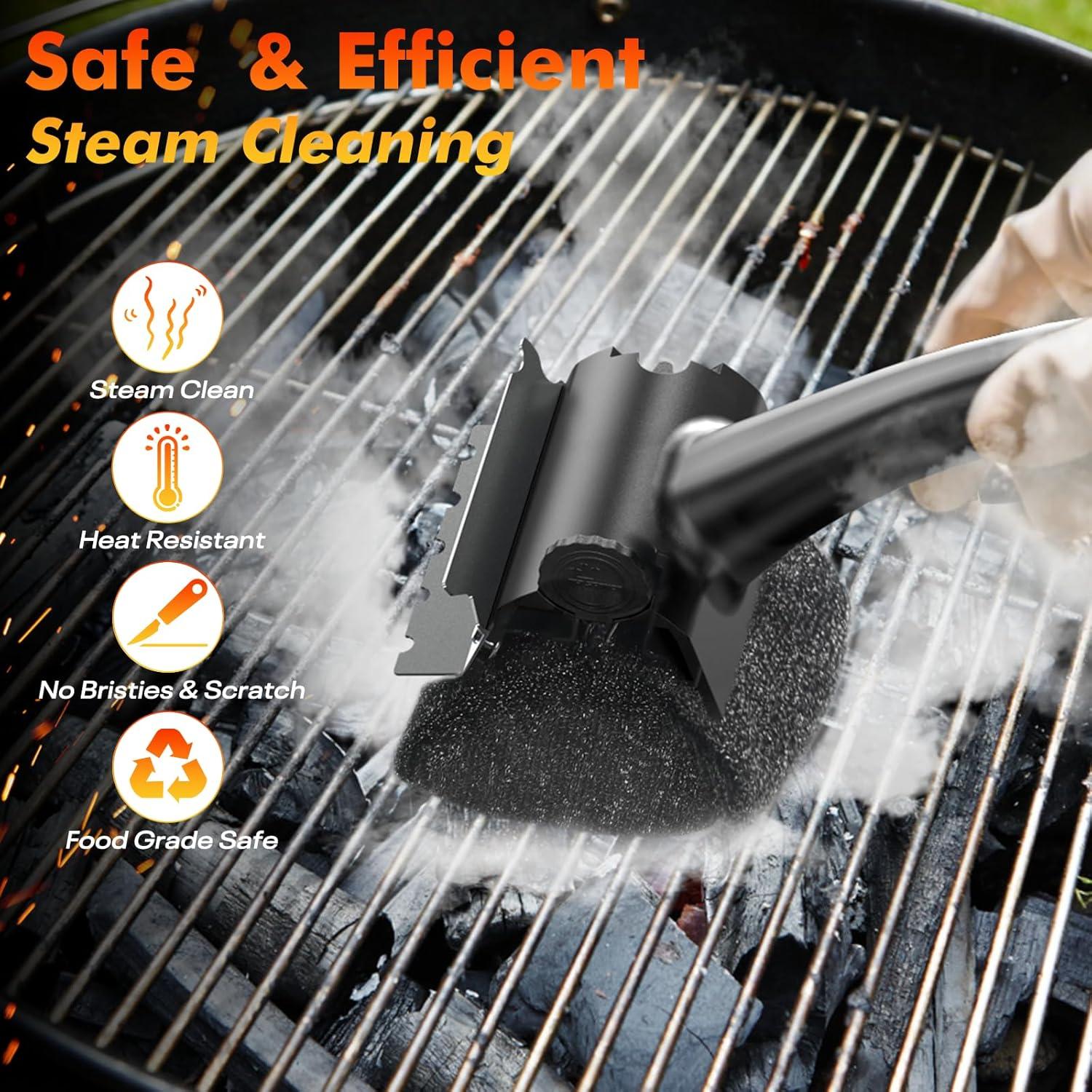 2 Paquete Cabeza Reemplazable Cepillo Parrilla Matscover Sin Cerda