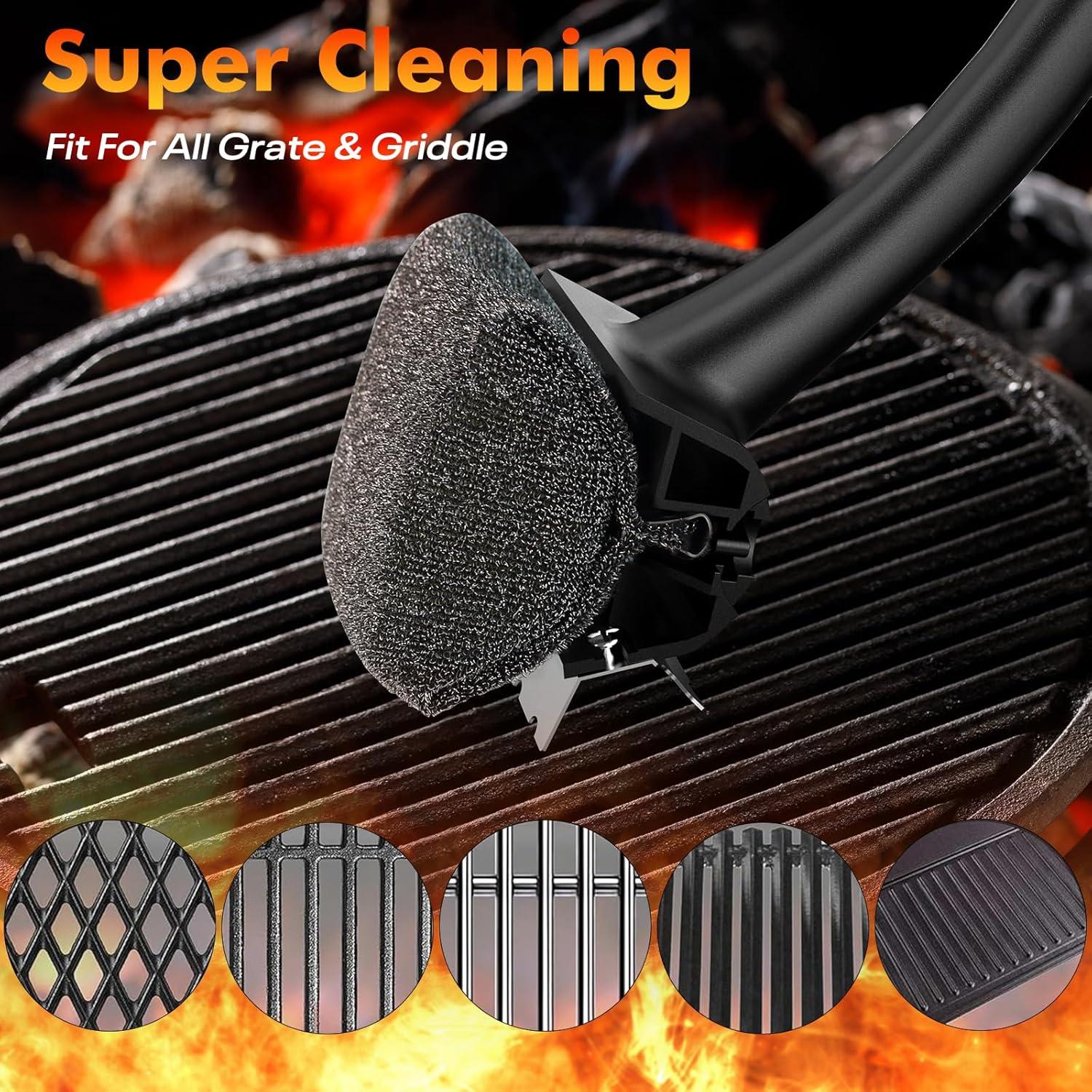 2 Paquete Cabeza Reemplazable Cepillo Parrilla Matscover Sin Cerda