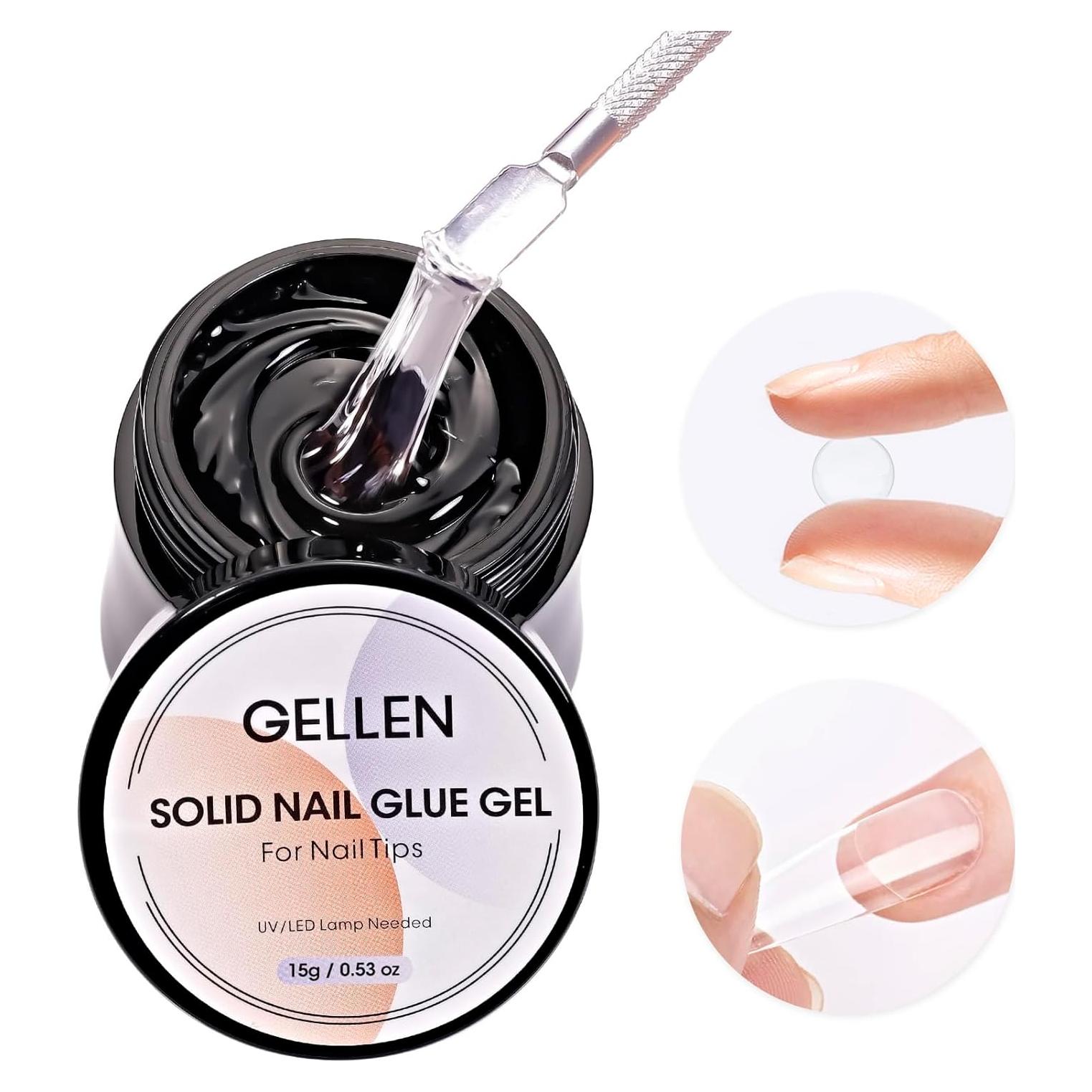 Pegamento de Uñas Sólido Gel Gellen 15g para Puntas Postizas