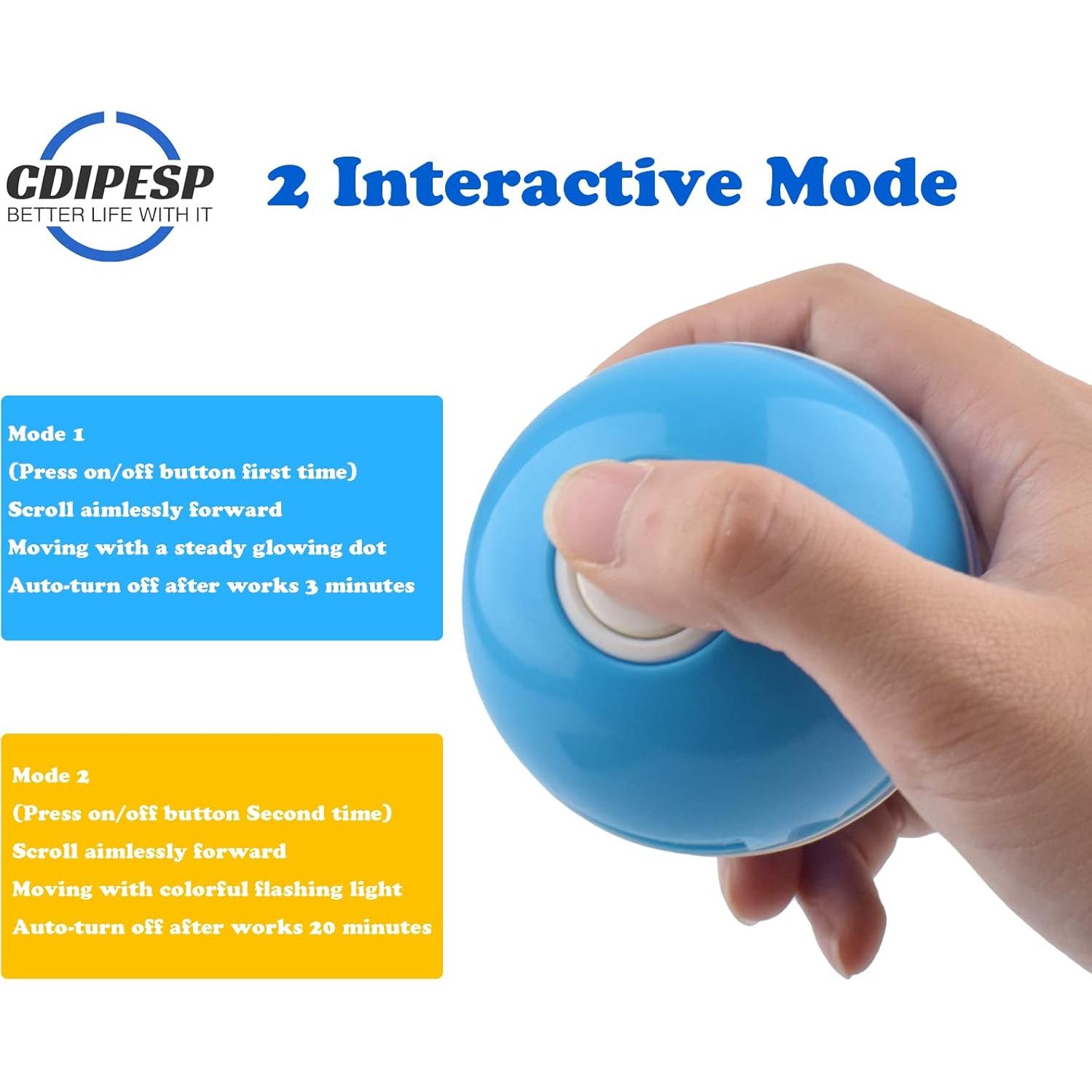 Bola Interactiva para Gatos y Perros Cdypesp Azul LED