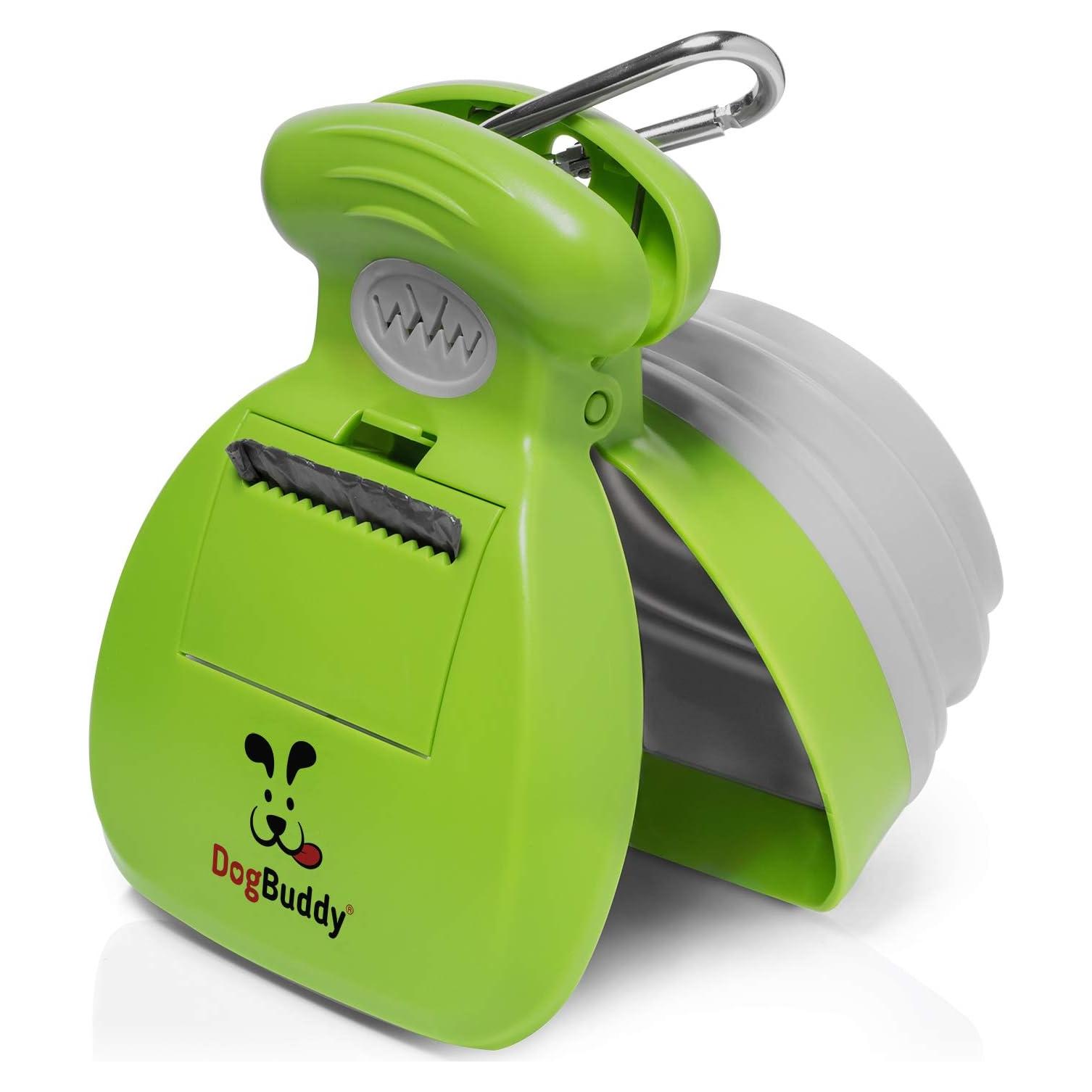 Recogedor de Excremento DogBuddy Mediano Kiwi con Bolsas