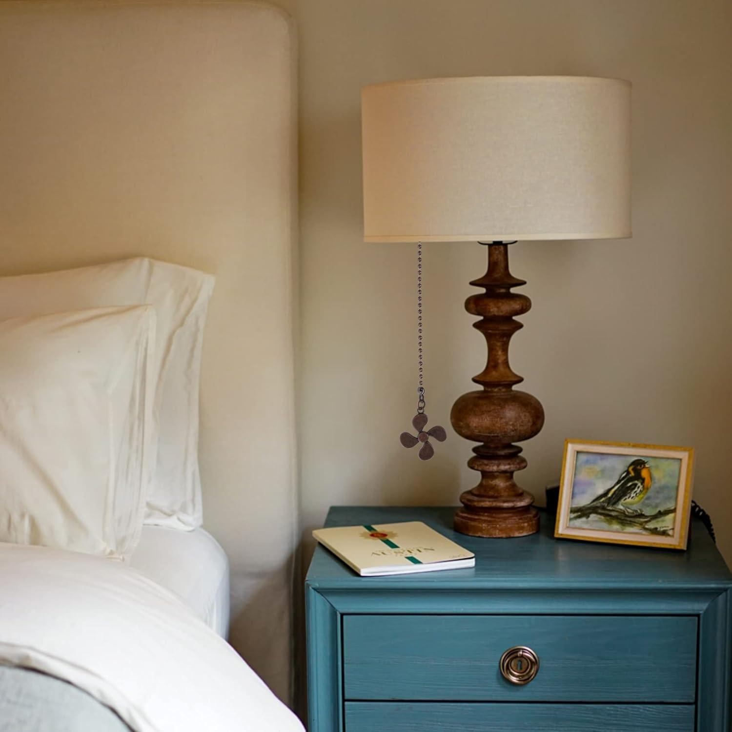 Cadena de Tirar para Ventilador de Techo JEPELUS 35.56 cm Bronce Rojo