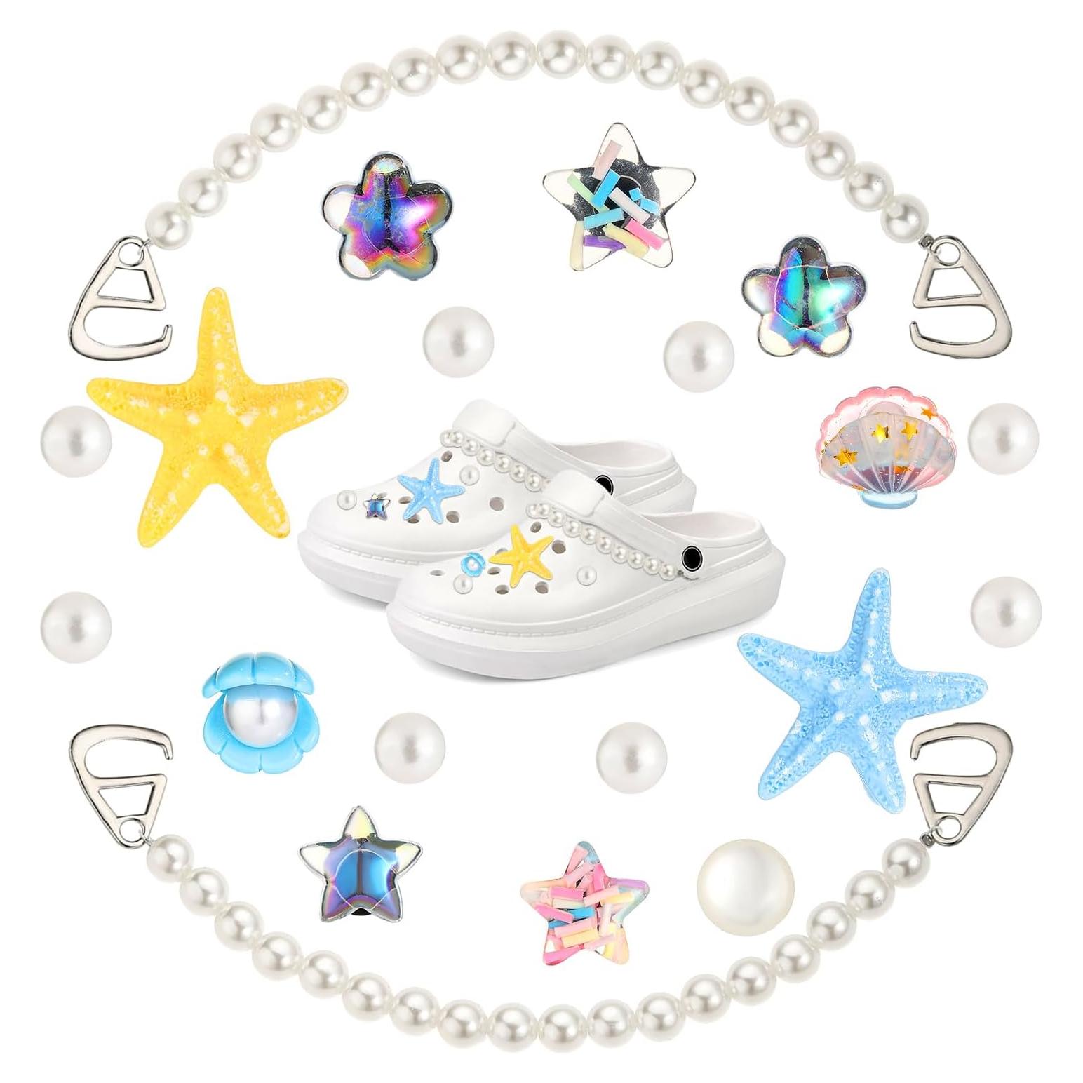 Juego de 20 Encantos de Zapatos Oceánicos para Sandalias