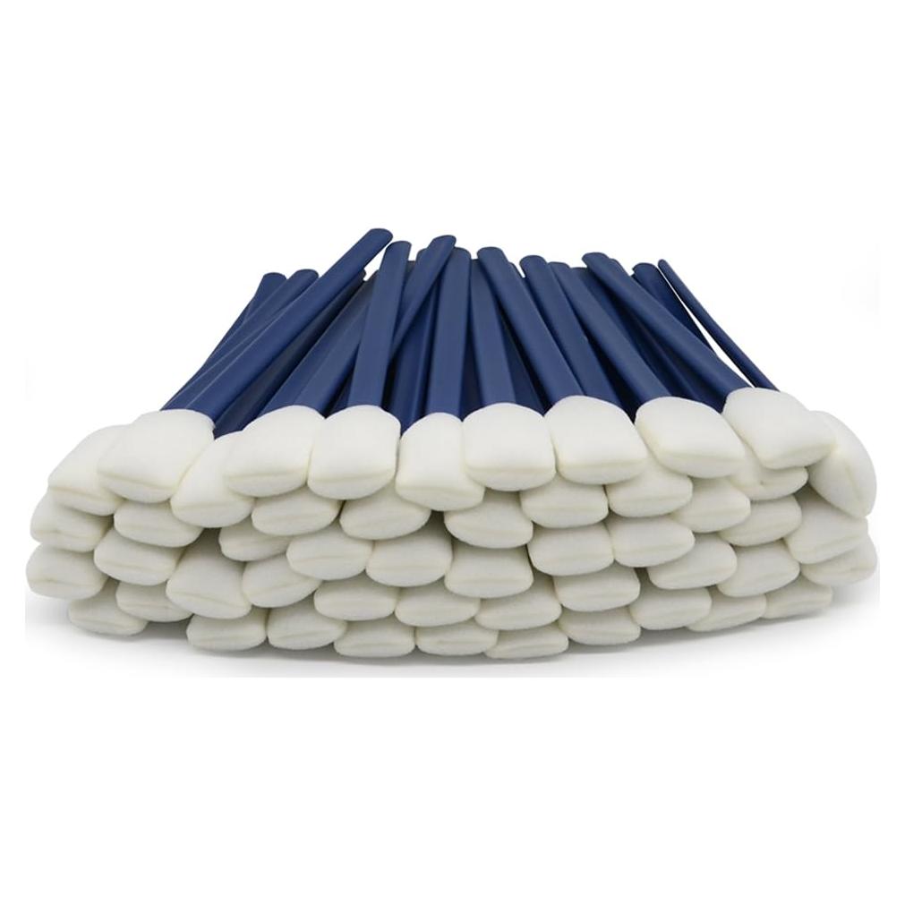Hisopos de Espuma Wellgler 130mm Sin Pelusa 50pcs Azul Marino