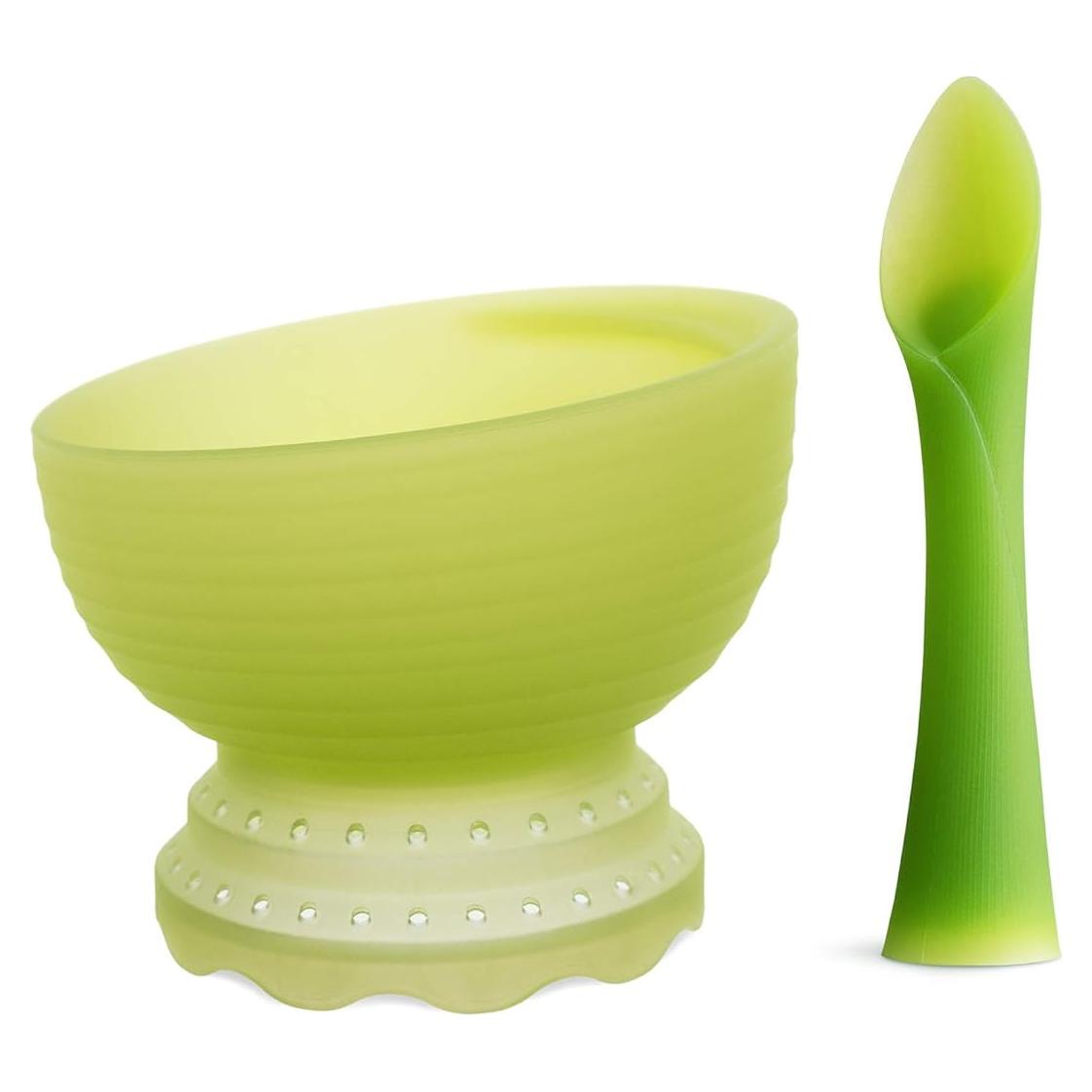 Set de Alimentación Avanzado Olababy 2 Piezas Silicona Kiwi