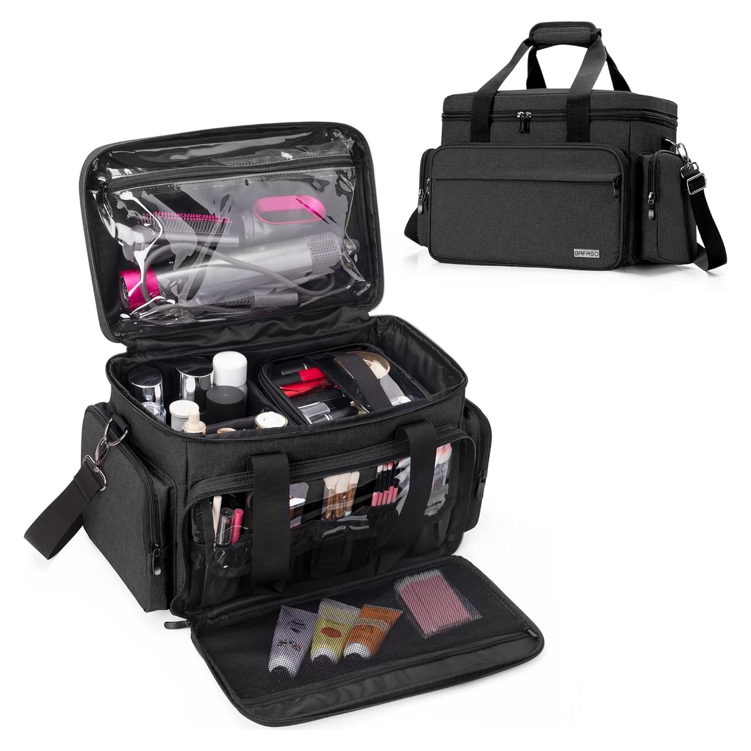 Bolsa de Maquillaje Grande BAFASO con 2 Bolsillos Extraíbles