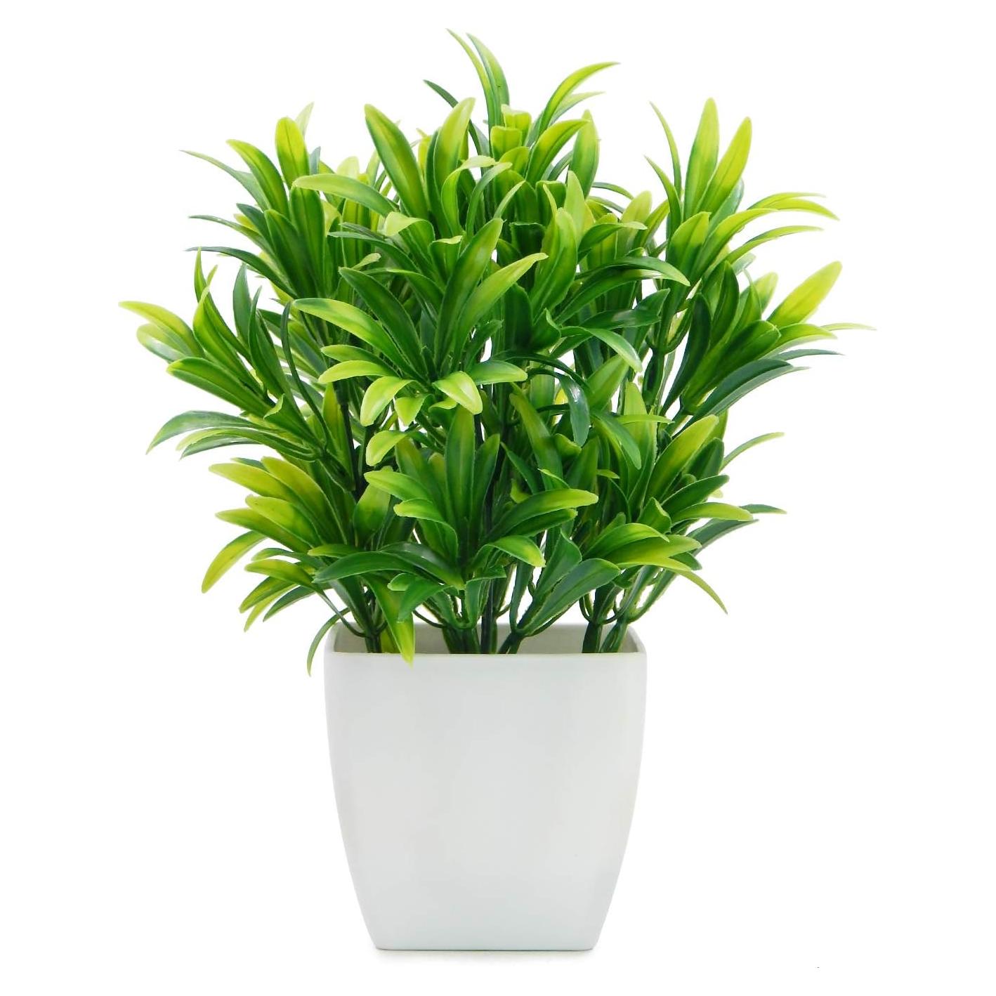 Planta Artificial Aloe en Maceta Plástica Blanca OFFIDIX 22.86 cm