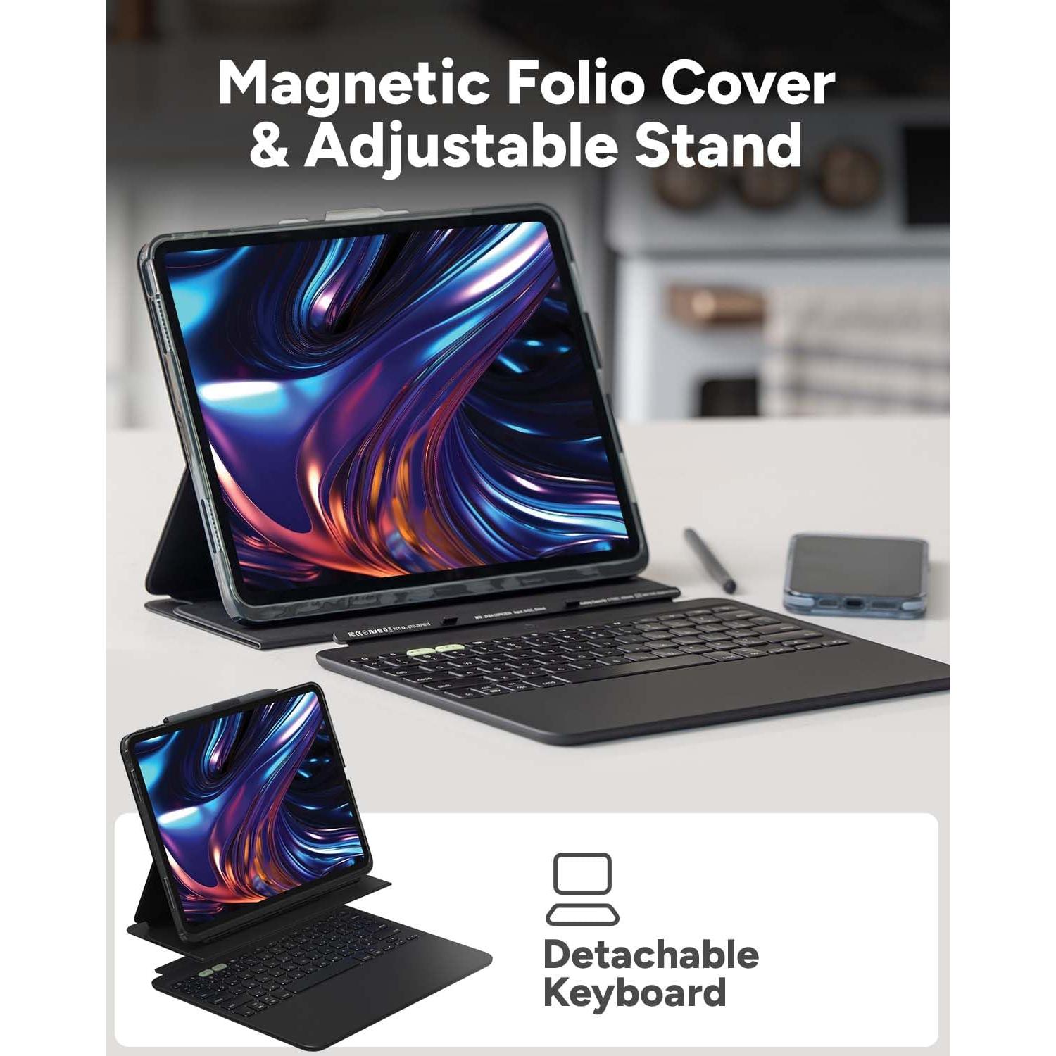 ZAGG Pro Keys 2 Teclado y Funda para iPad Pro 13 - Retroiluminado