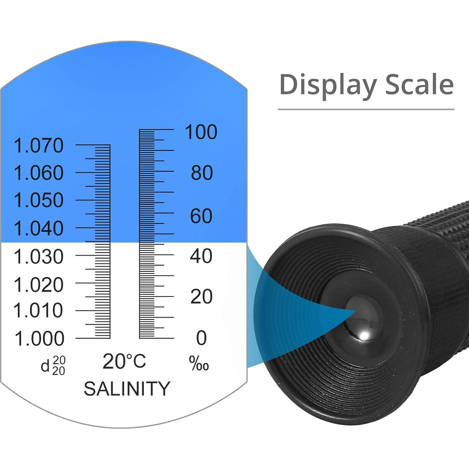 Refractómetro de Salinidad AUTOUTLET con ATC 0-100 PPT