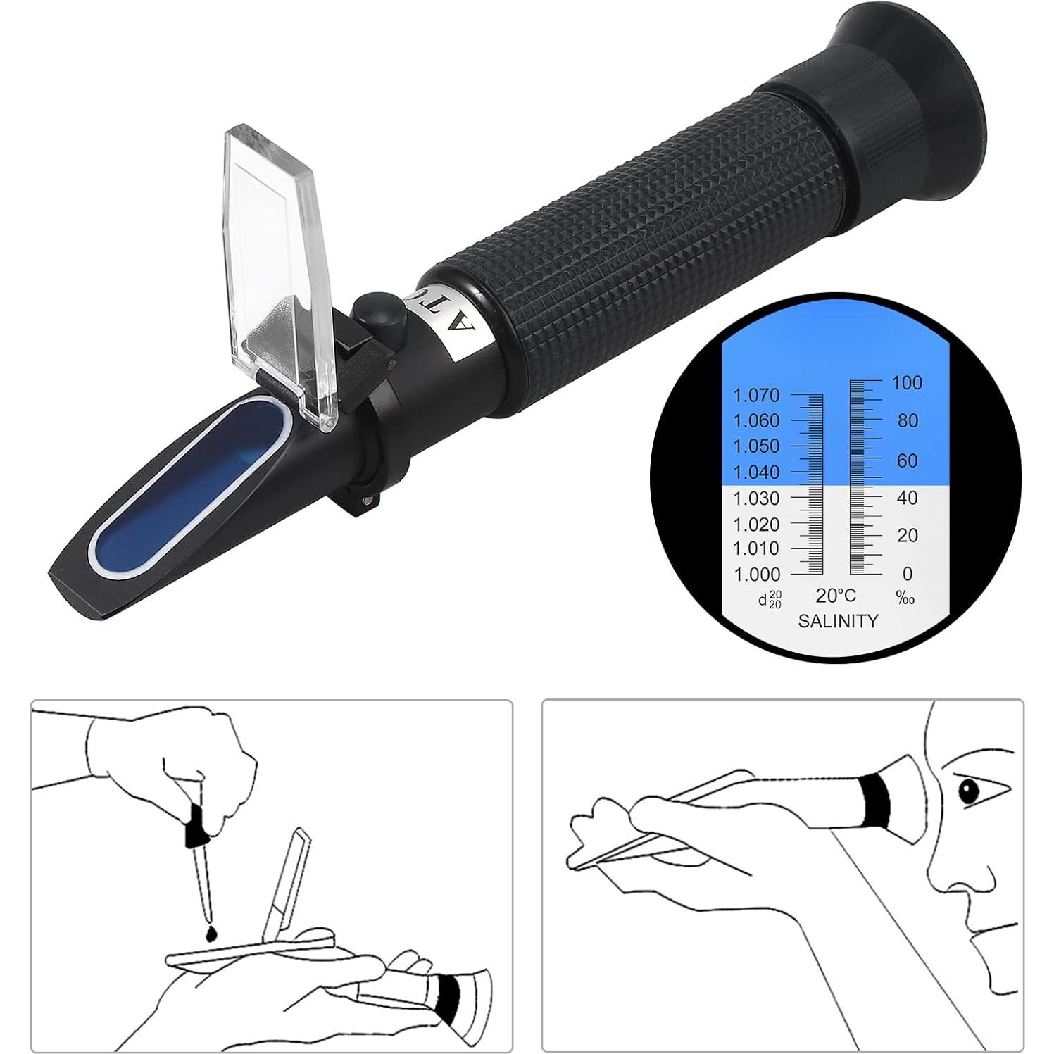 Refractómetro de Salinidad AUTOUTLET con ATC 0-100 PPT
