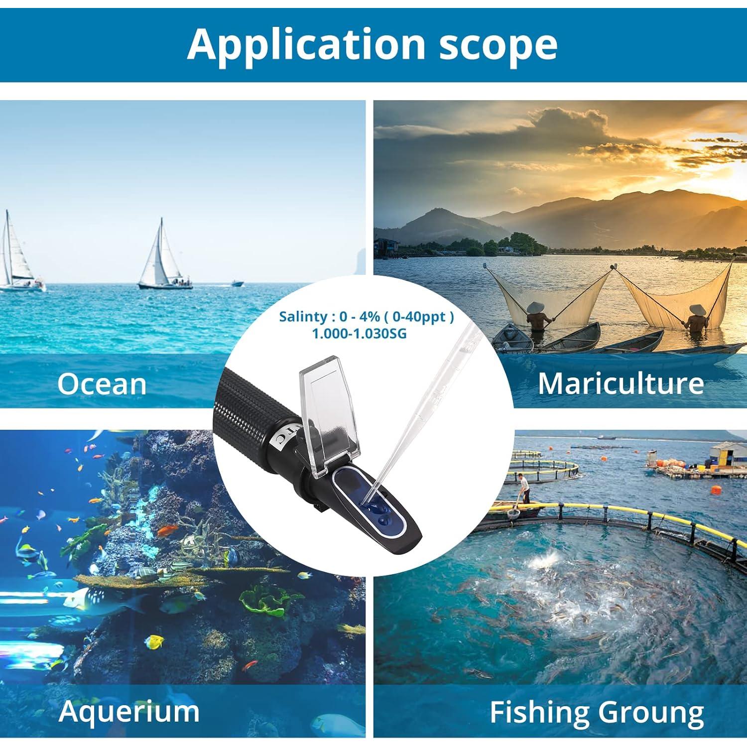 Refractómetro de Salinidad AUTOUTLET con ATC 0-100 PPT