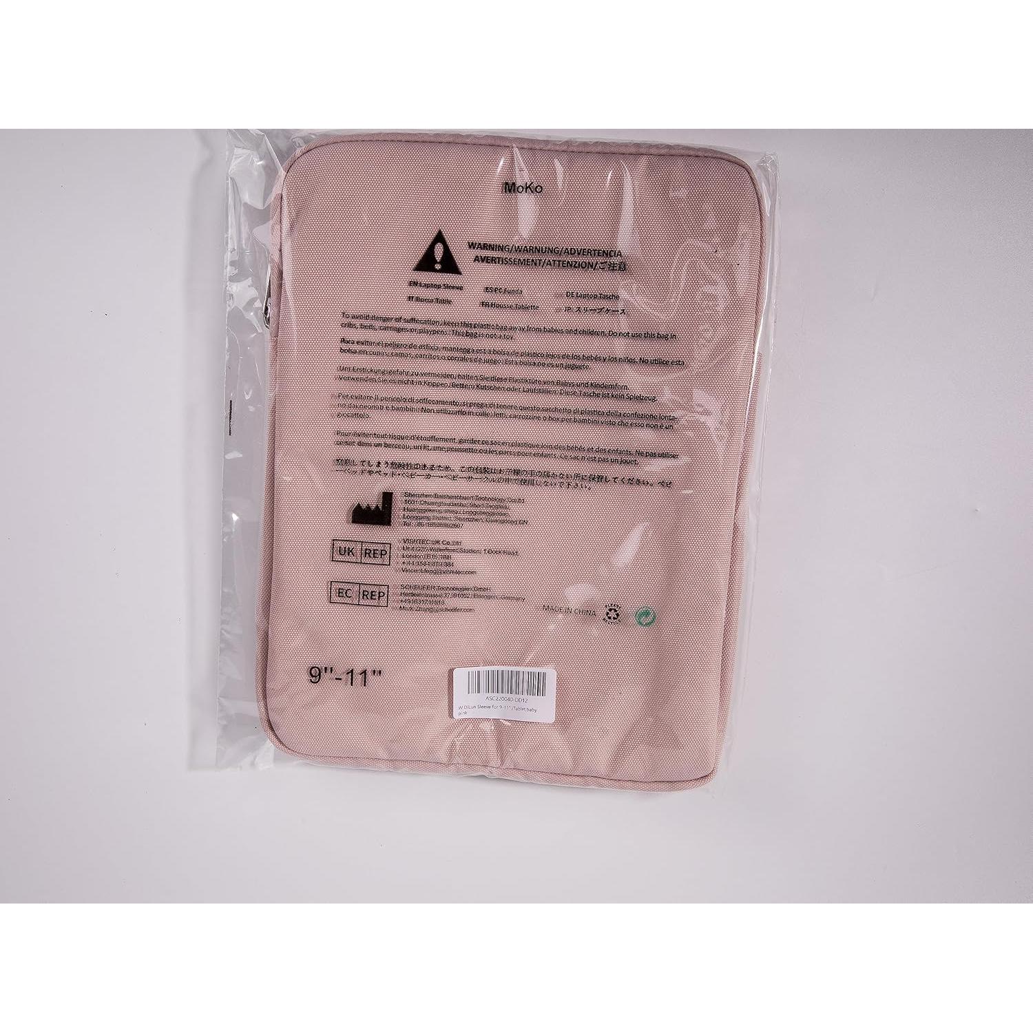 Funda para Tableta MoKo Rosa Bebé 9-11 Pulgadas Universal