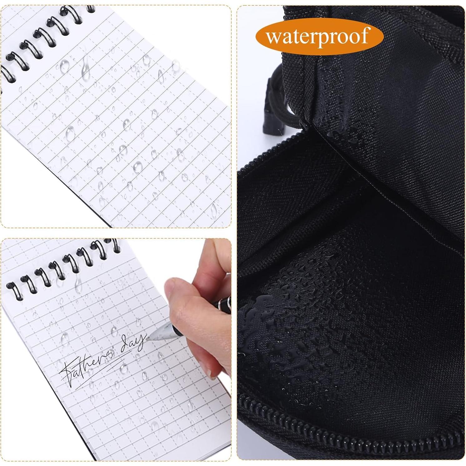 Set de Cuadernos Impermeables Qiuruoo con Bolsa y Bolígrafos