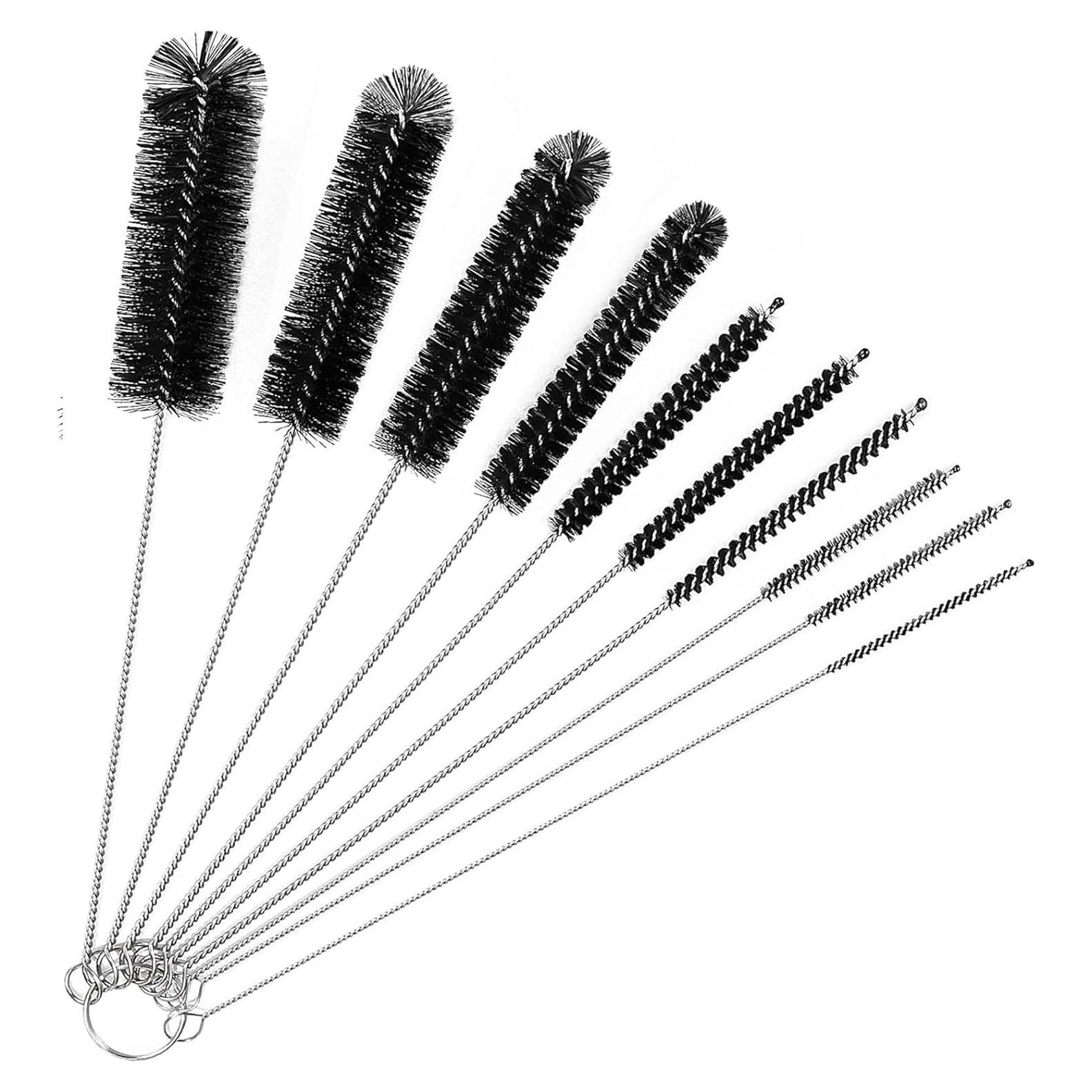 Conjunto de 10 Cepillos Limpiadores AORZOV para Tubos y Botellas