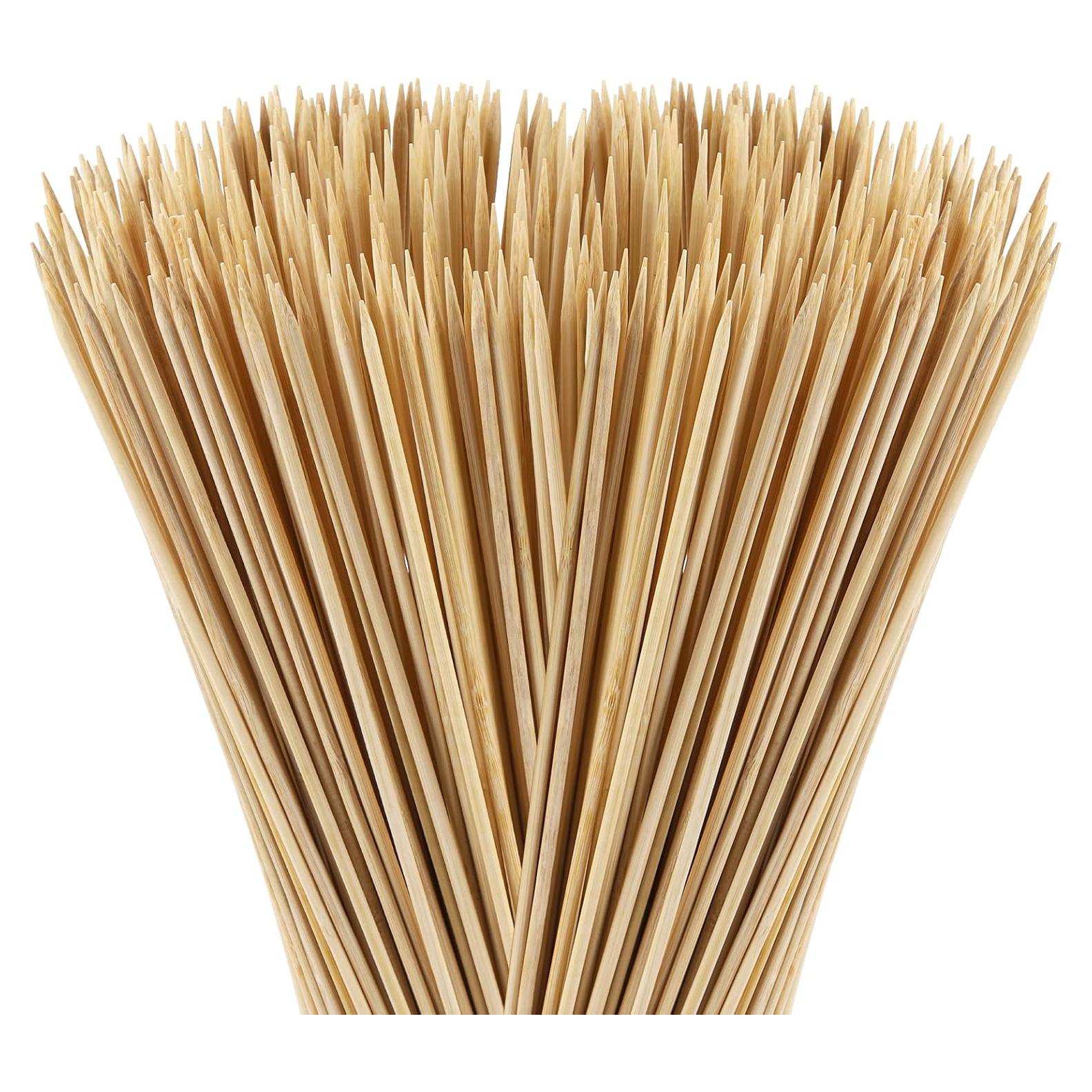 200 Pinchos de Madera Natural acDesign 15-40 cm para BBQ