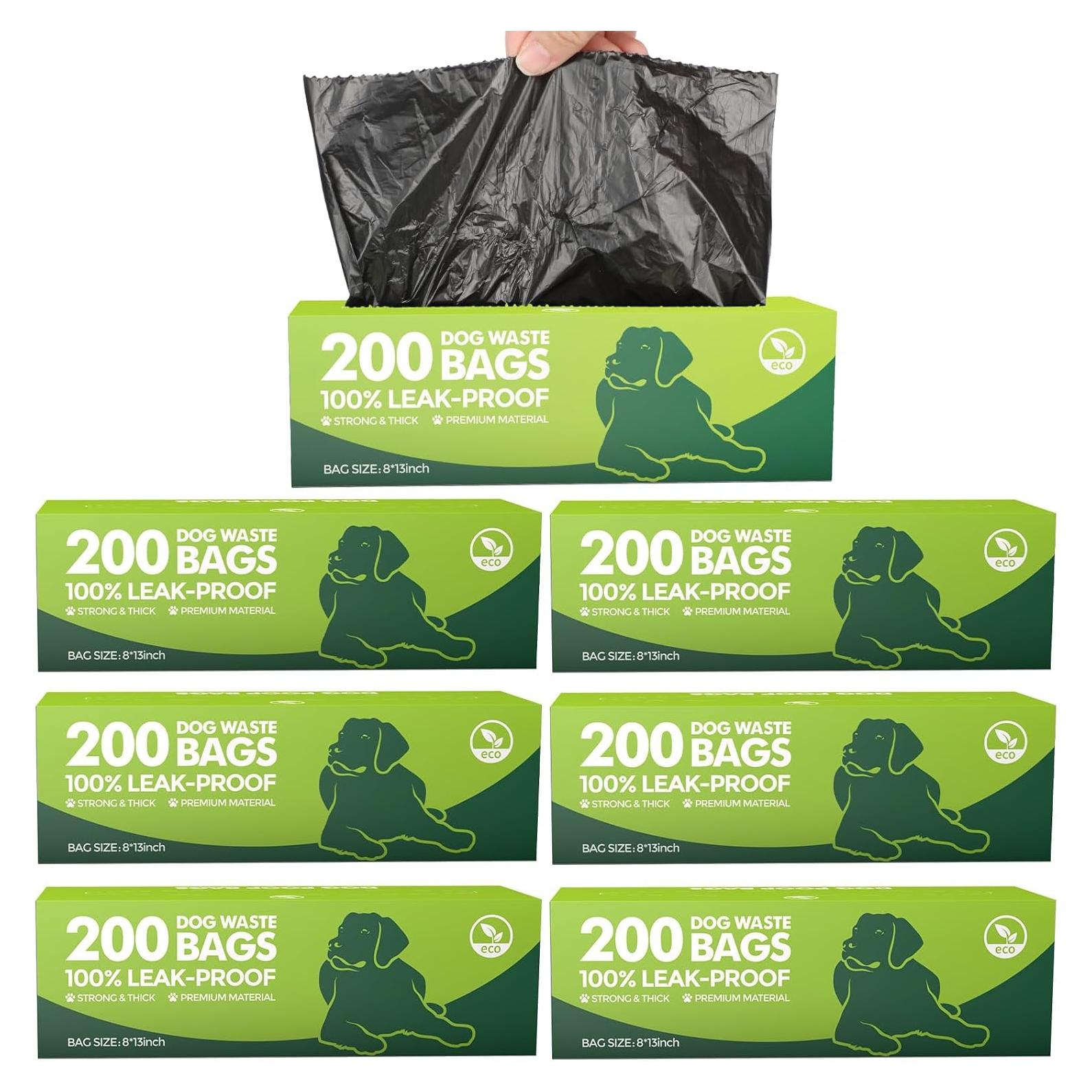 Bolsas de Basura para Perros Sherr - 1200 Bolsas a Prueba de Fugas