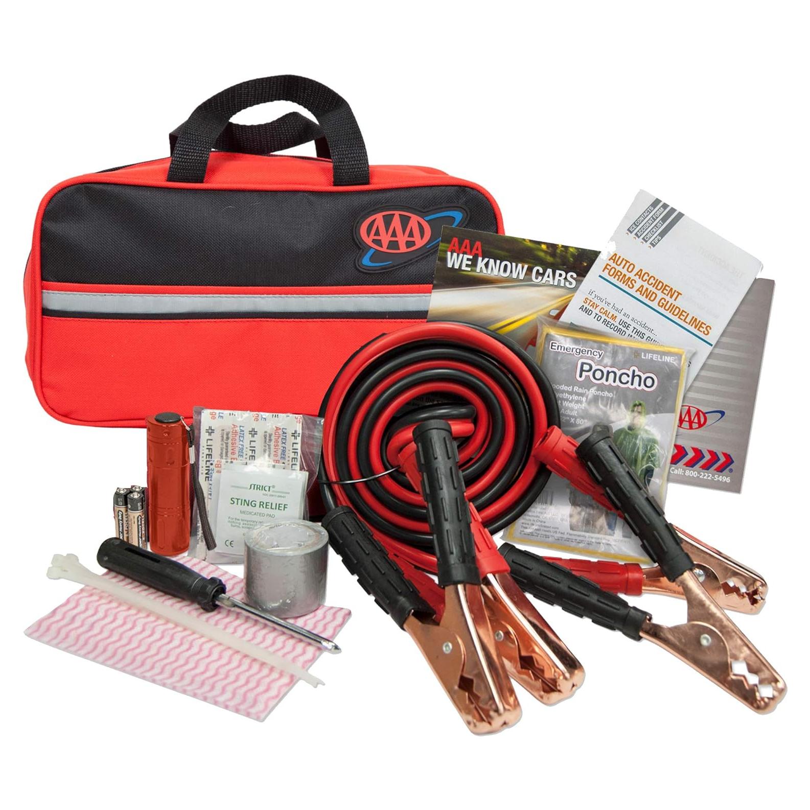Kit de Emergencia para Automóvil AAA Lifeline 42 Piezas