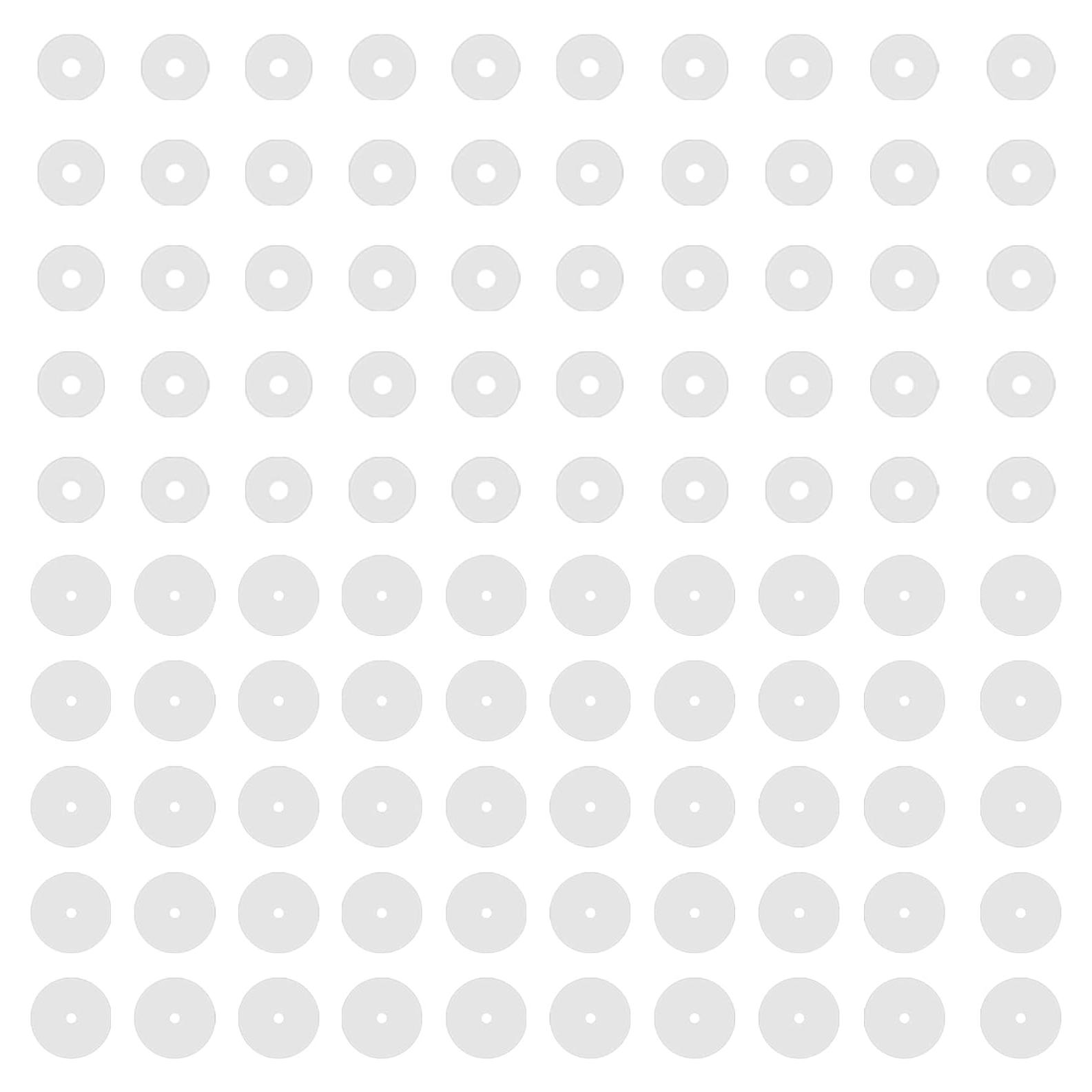 BodyAce 100 Tapones de Silicona Transparentes para Pendientes