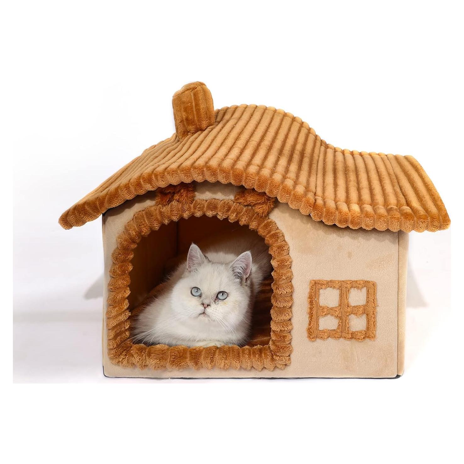 Casa de Gato Suave Jiupety para Gatos de 1.4 a 3.2 kg