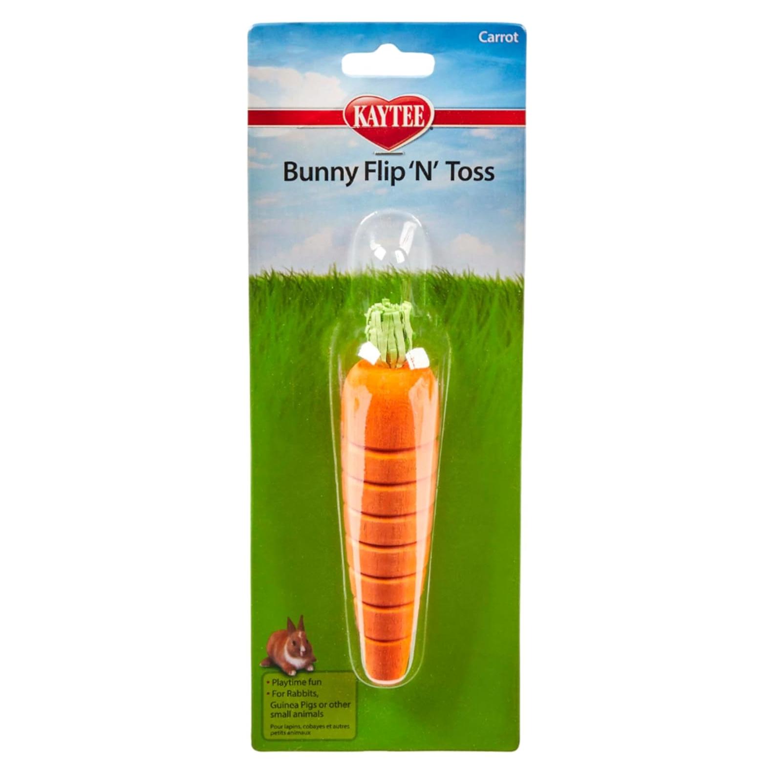 Juguete Zanahoria Kaytee Flip-N-Toss para Conejos 15.24 cm