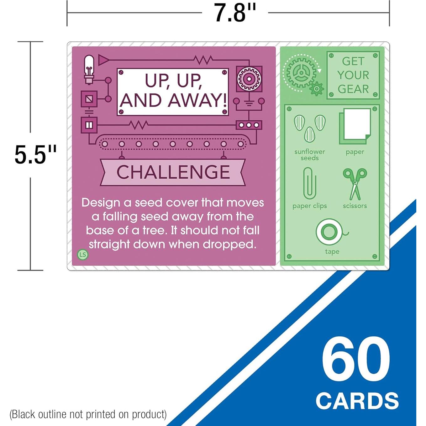 Conjunto de Tarjetas de Aprendizaje STEM Carson Dellosa 60 Proyectos