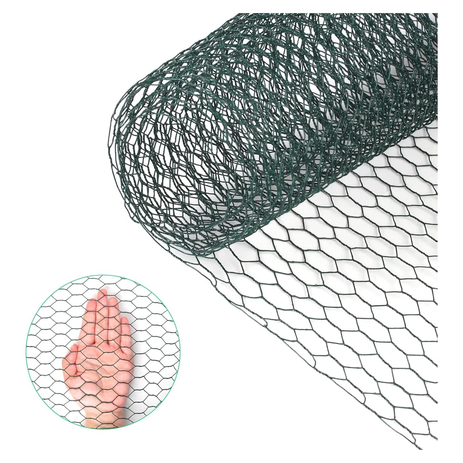 Malla de Gallinero HANWRAPS 39.9x229.9 cm Verde Hexagonal