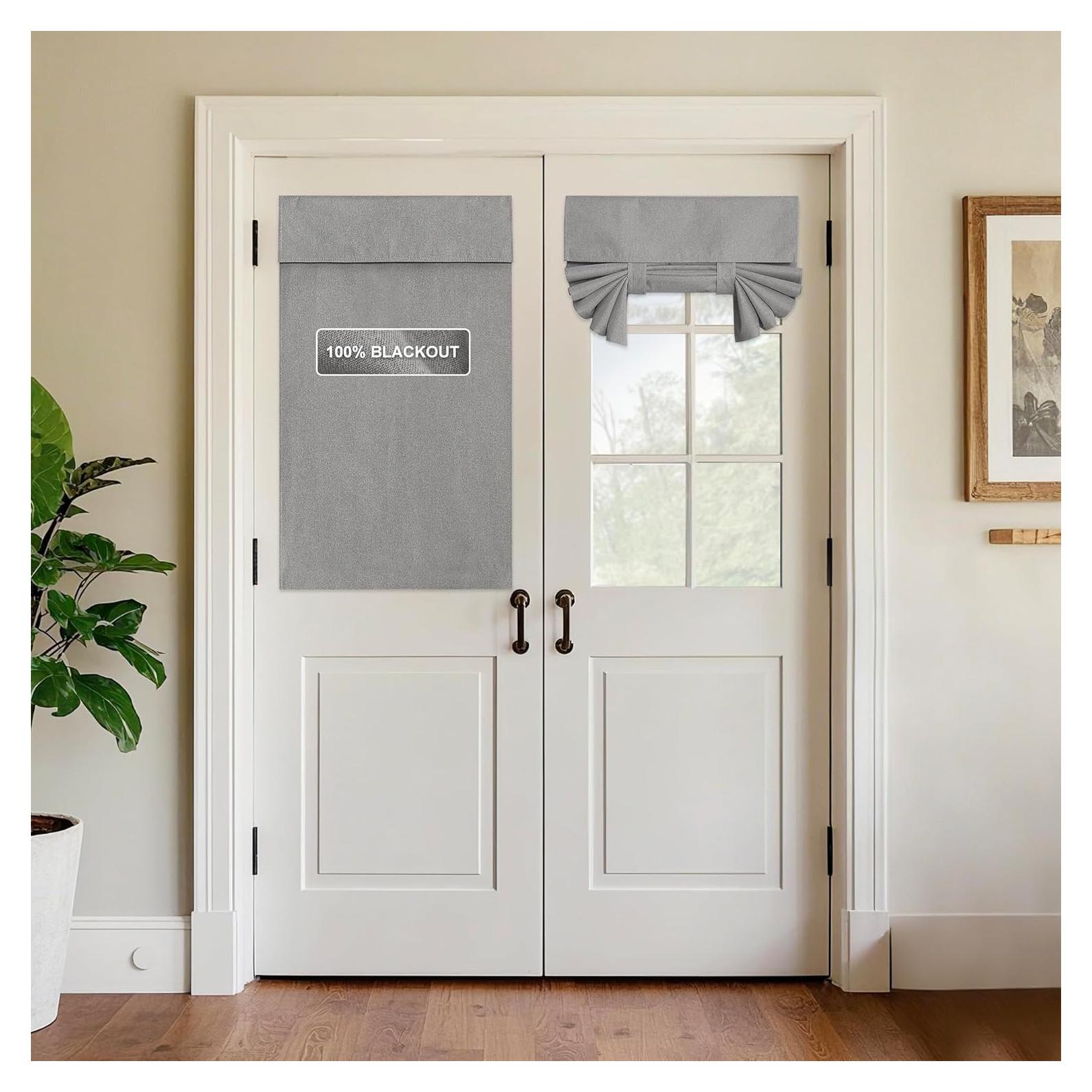 Cortina de Puerta StangH Gris 100% Opaca 66x102 cm