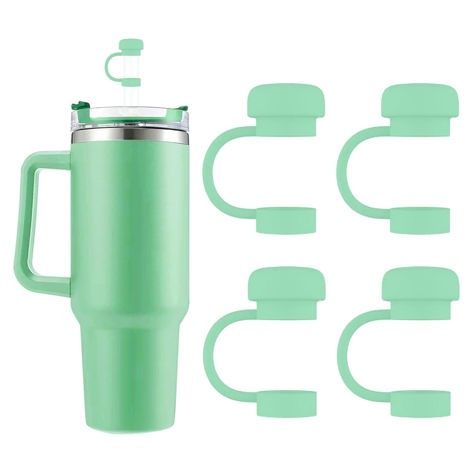 6 Tapas de Silicona SEMATA para Popotes de 10 mm - Verde