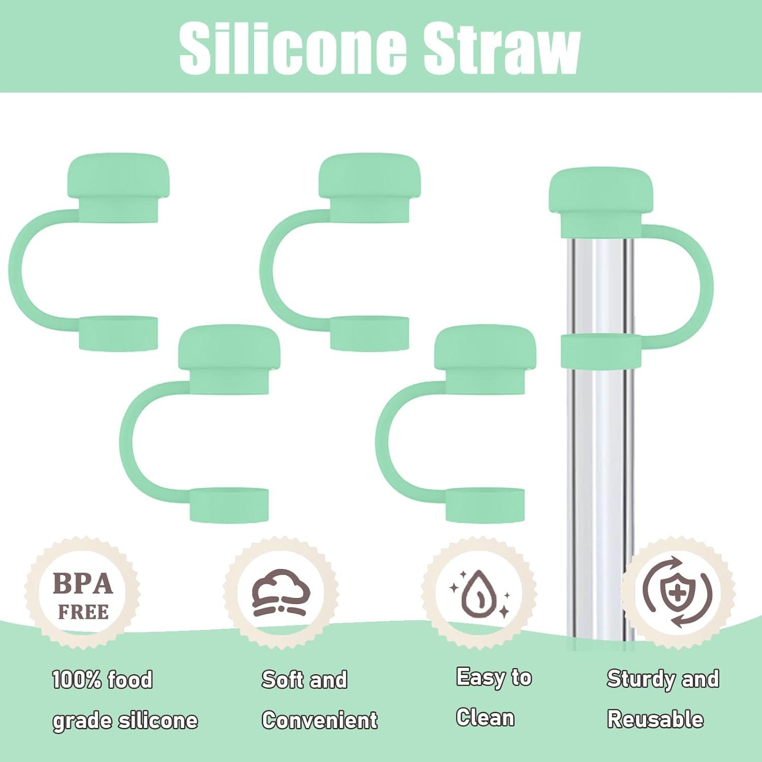 6 Tapas de Silicona SEMATA para Popotes de 10 mm - Verde