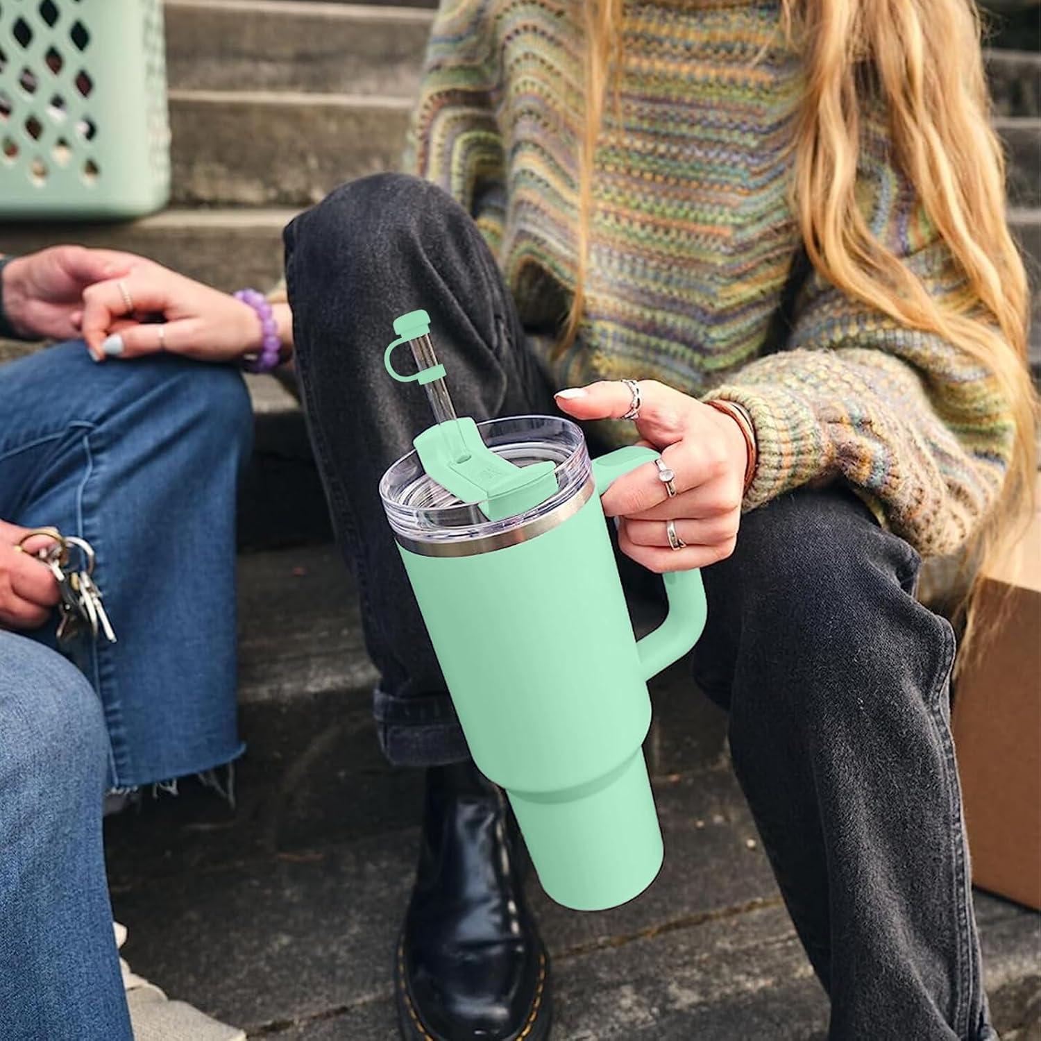 6 Tapas de Silicona SEMATA para Popotes de 10 mm - Verde