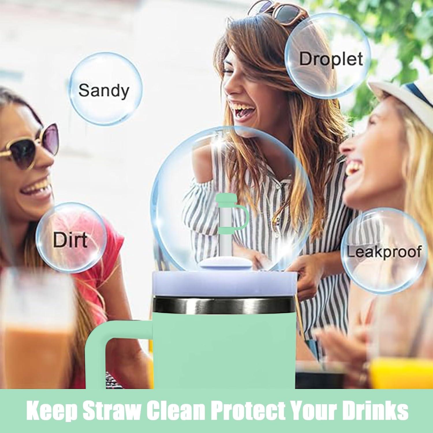 6 Tapas de Silicona SEMATA para Popotes de 10 mm - Verde