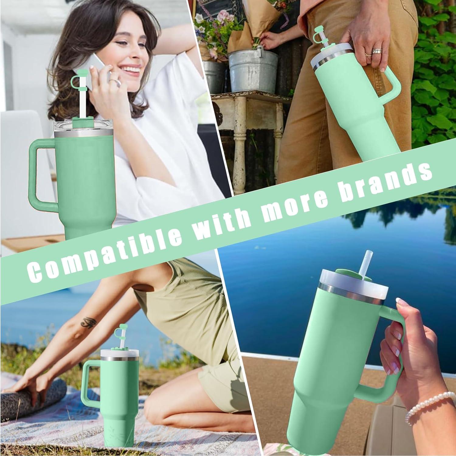 6 Tapas de Silicona SEMATA para Popotes de 10 mm - Verde