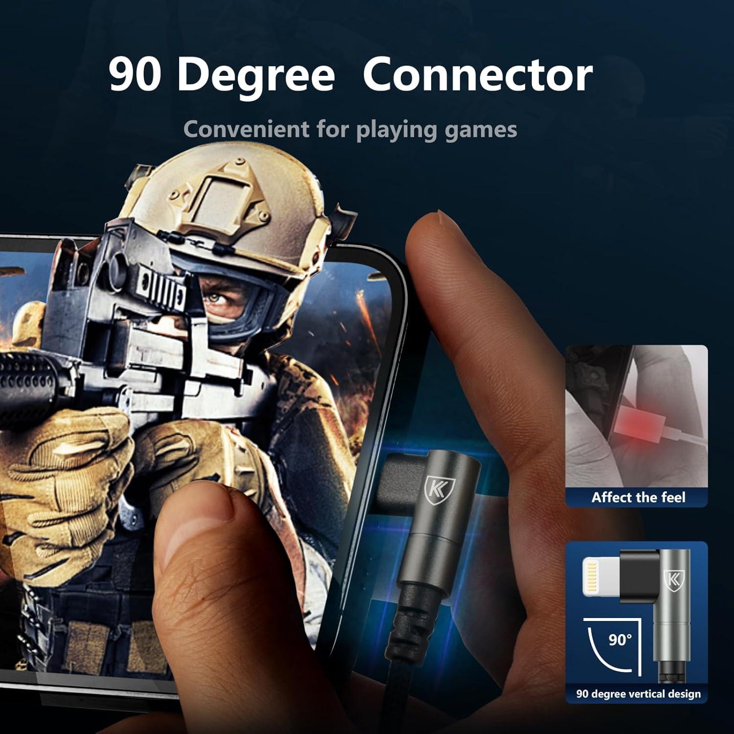 Cable USB C a Lightning 6FT KIYODA - Paquete de 3 MFi